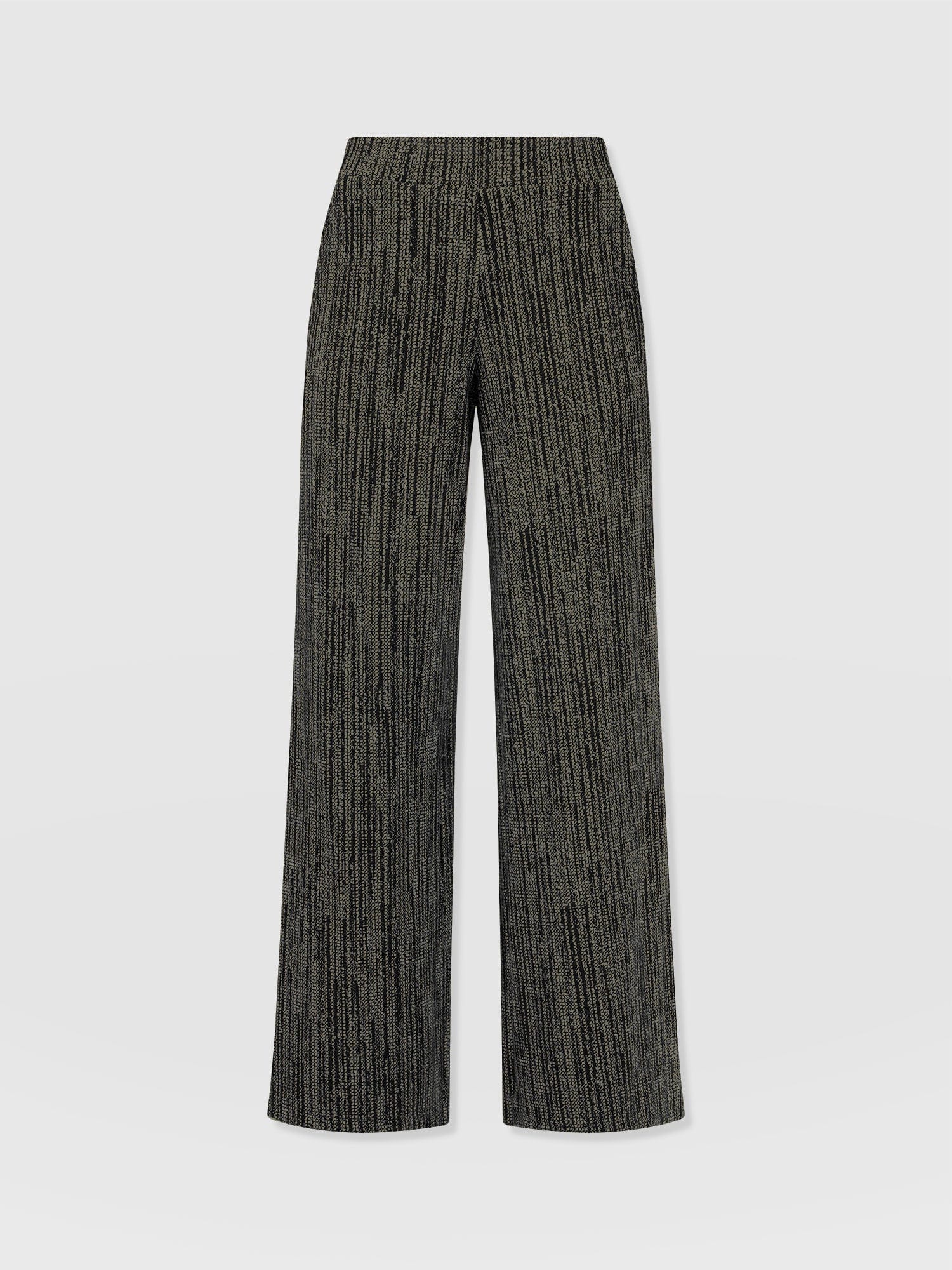Keller Wide Leg Pant - Green Texture - Image 7