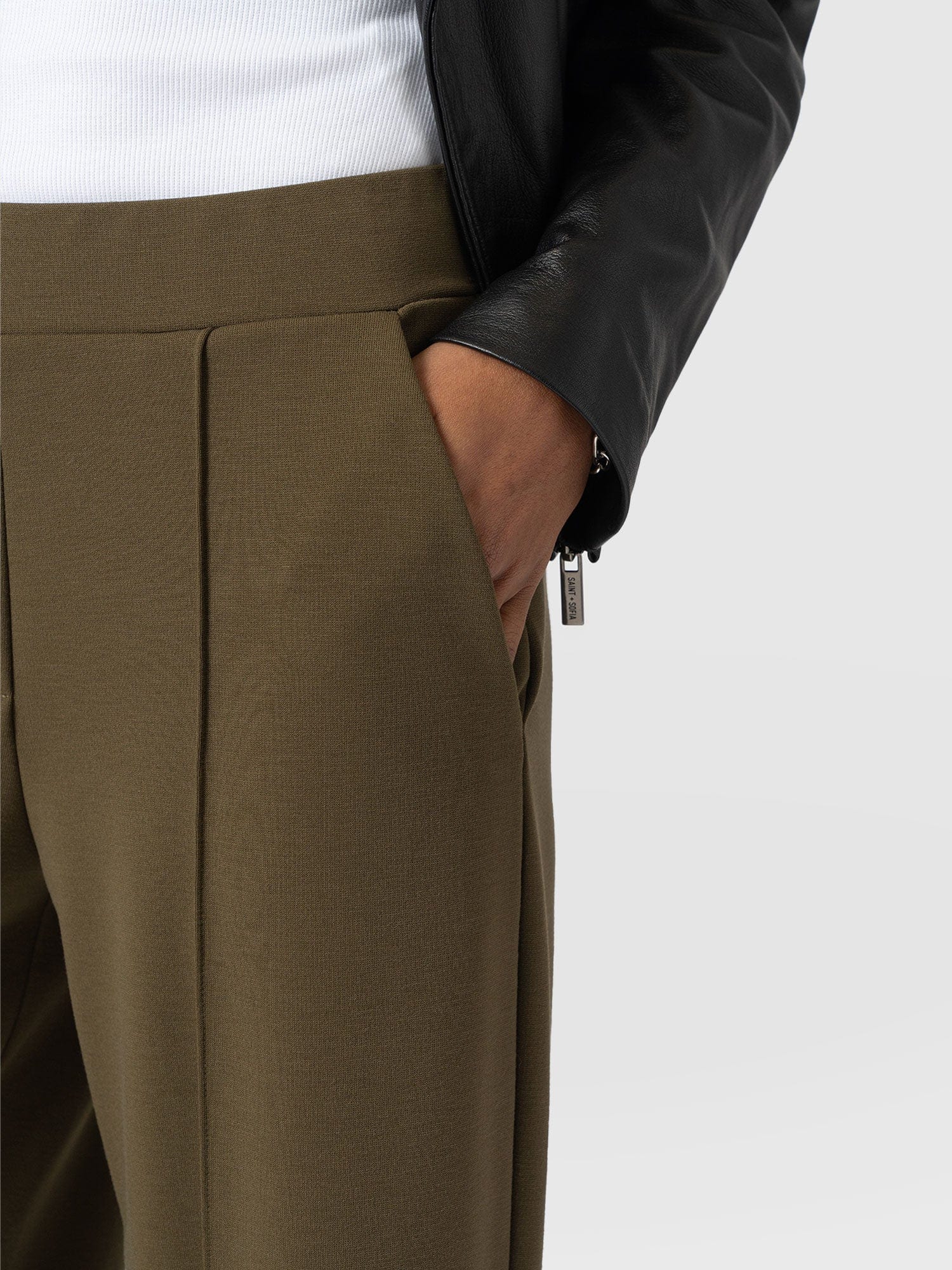 Keller Wide Leg Pant - Khaki - Image 3