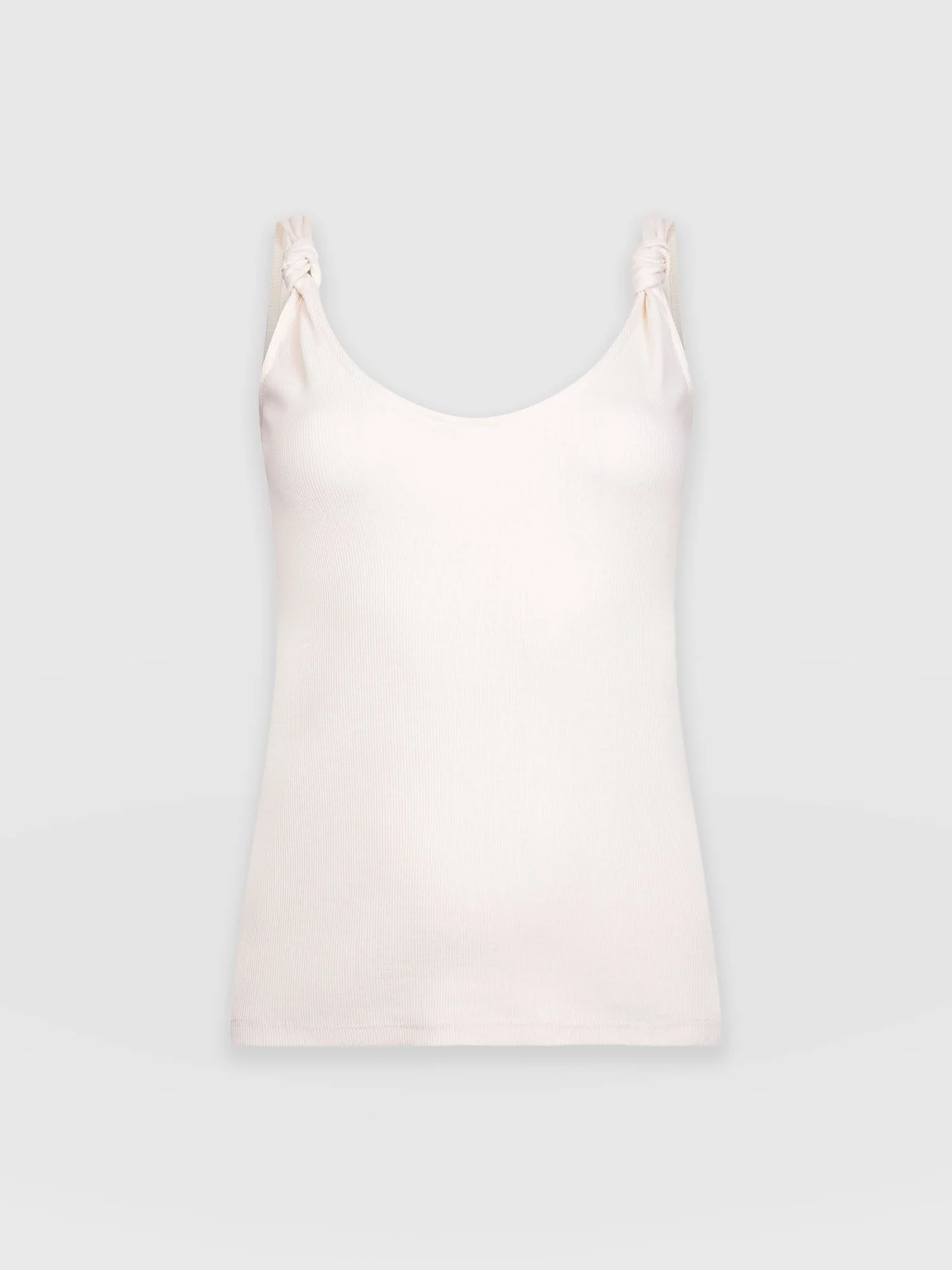 Knot Vest Rib - Cream - Image 7