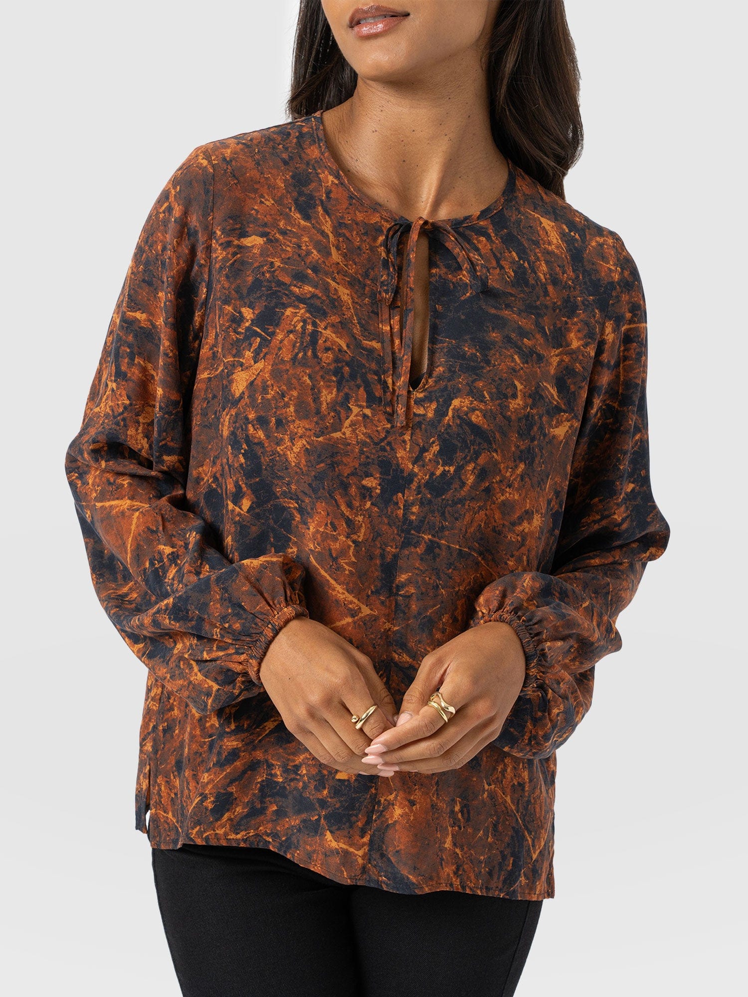 Kristen Blouse - Brown Marble - Image 3