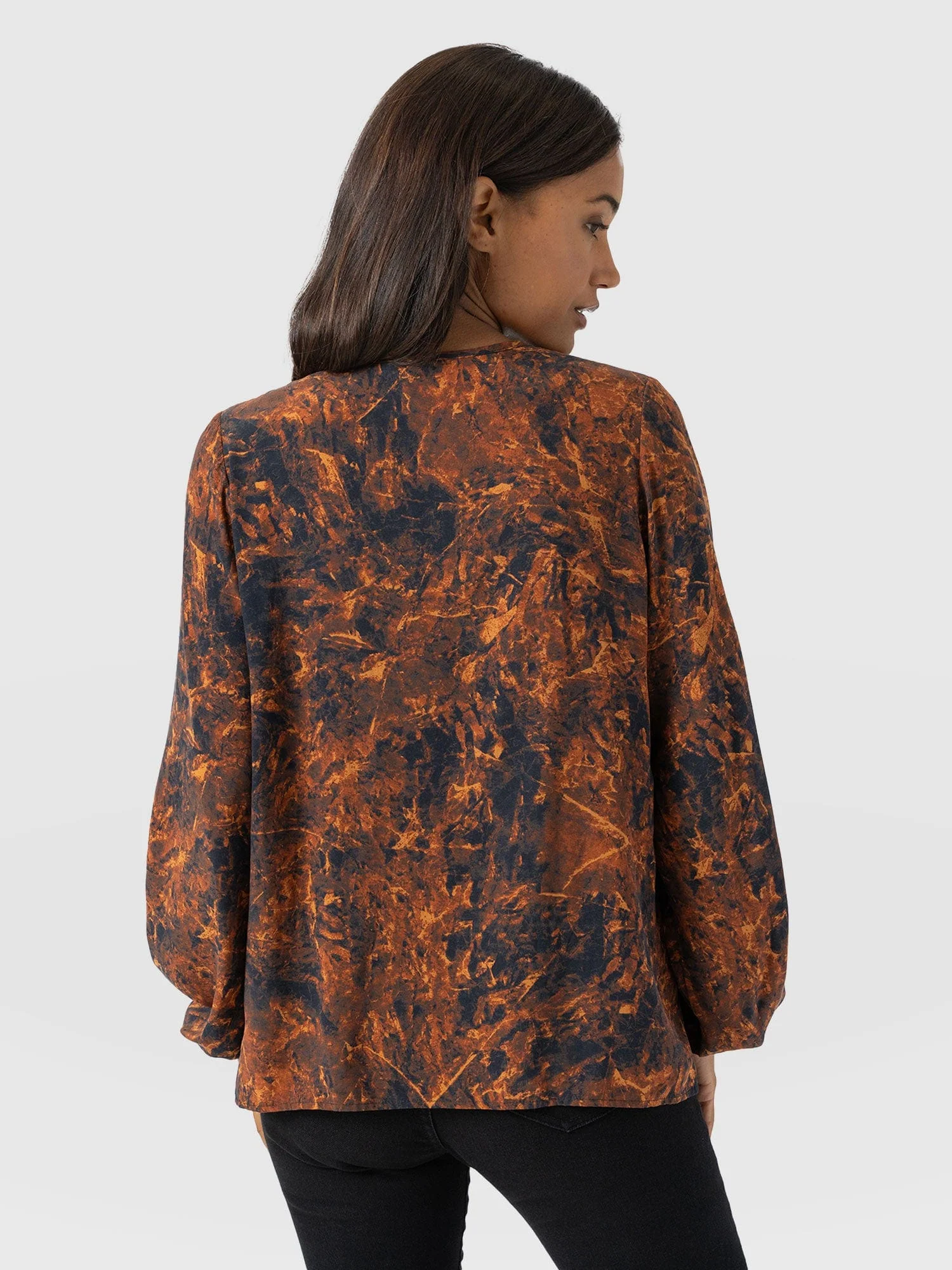Kristen Blouse - Brown Marble - Image 6