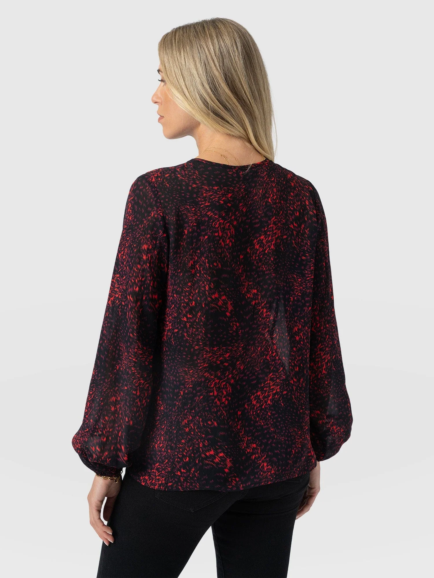 Kristen Blouse - Red Fade Spot - Image 6