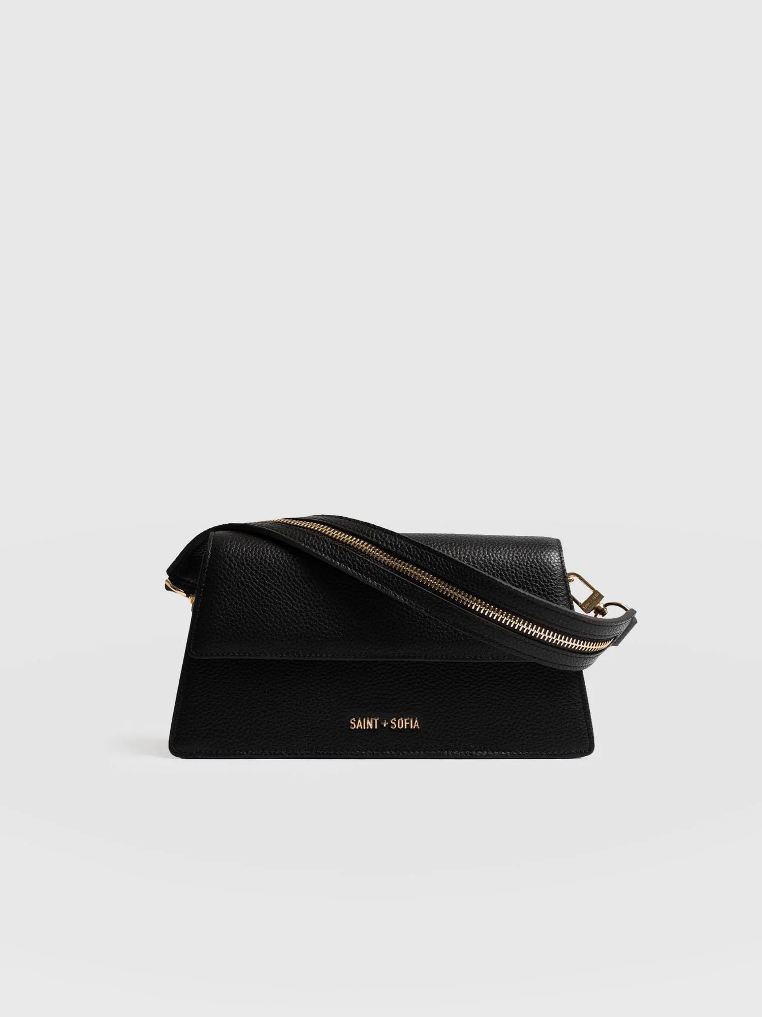 Lennox Half Flap Bag - Black - Image 3