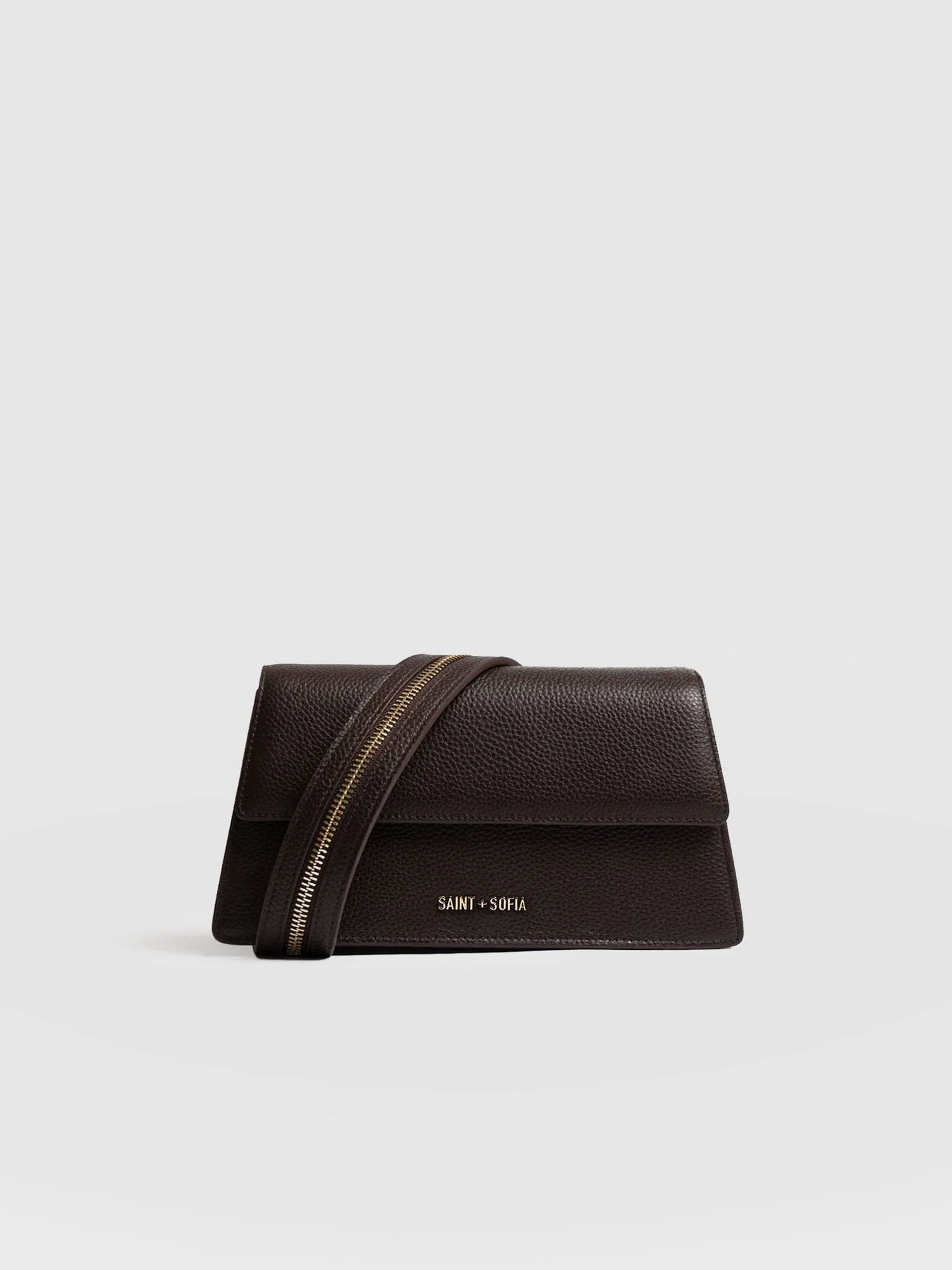 Lennox Half Flap Bag - Chocolate - Image 3
