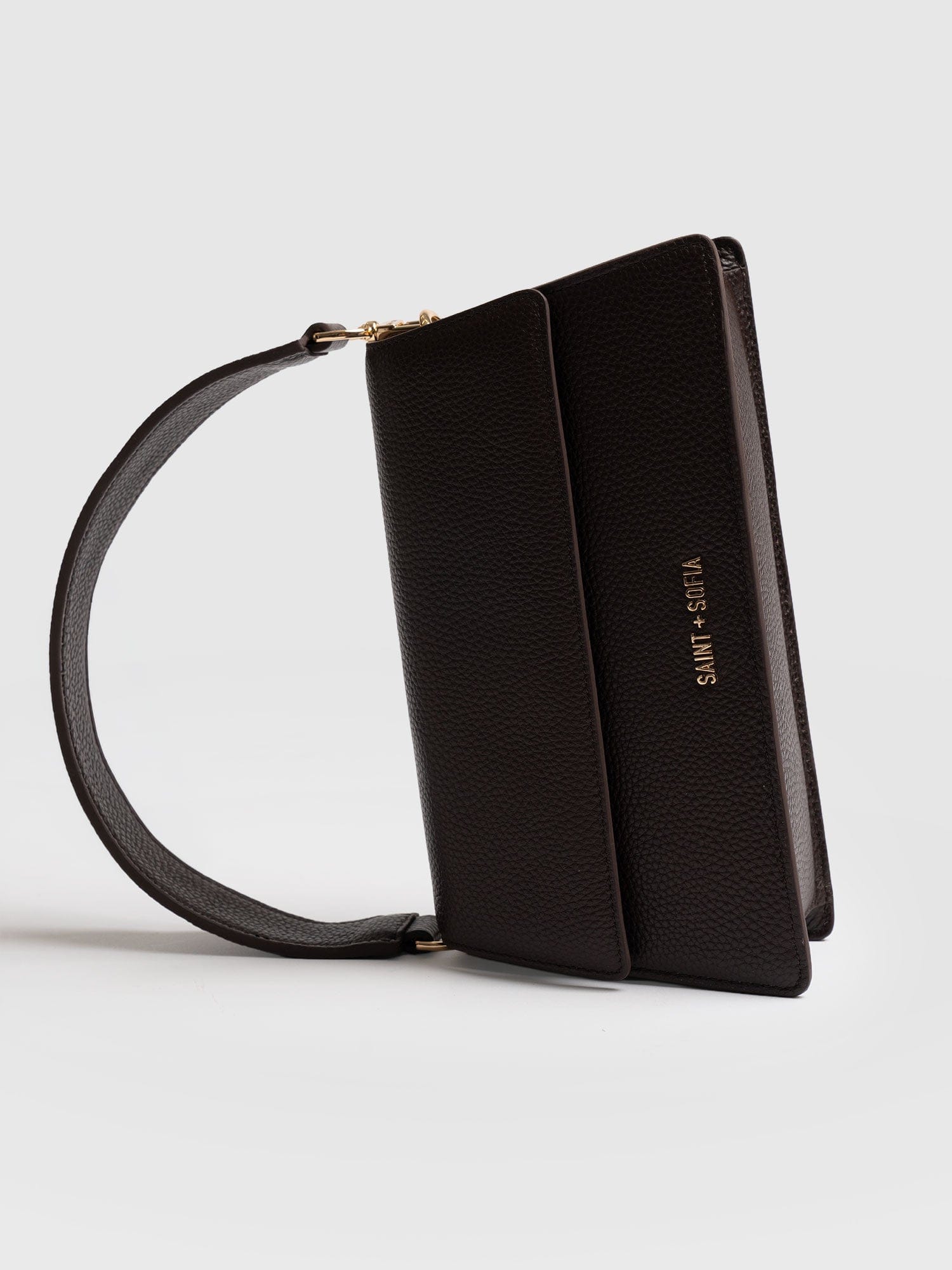 Lennox Half Flap Bag - Chocolate - Image 5