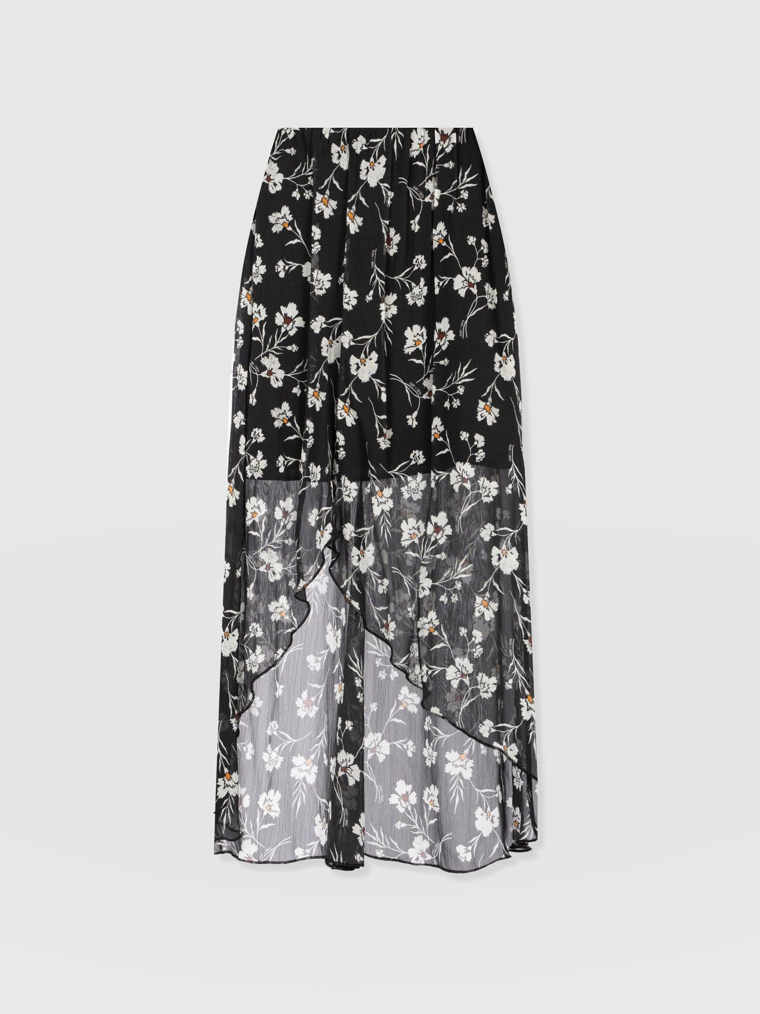 Lexi High Low Skirt - Black Spring Floral - Image 7
