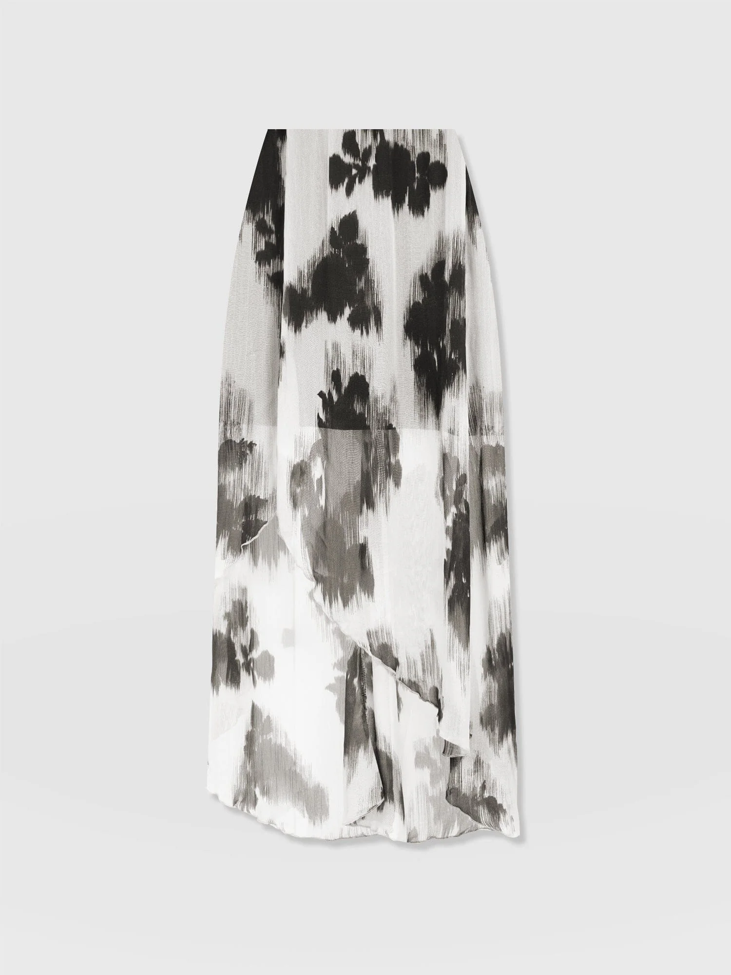 Lexi High Low Skirt - White Fade Floral - Image 7