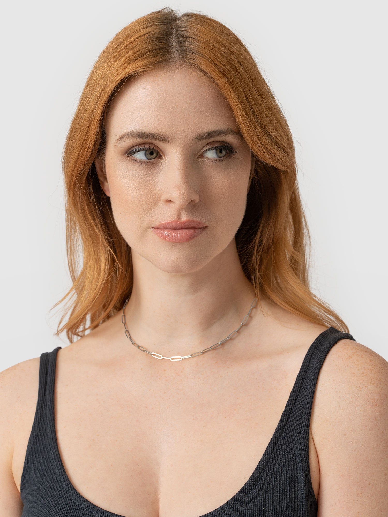 Link Chain Necklace - Silver - Image 3