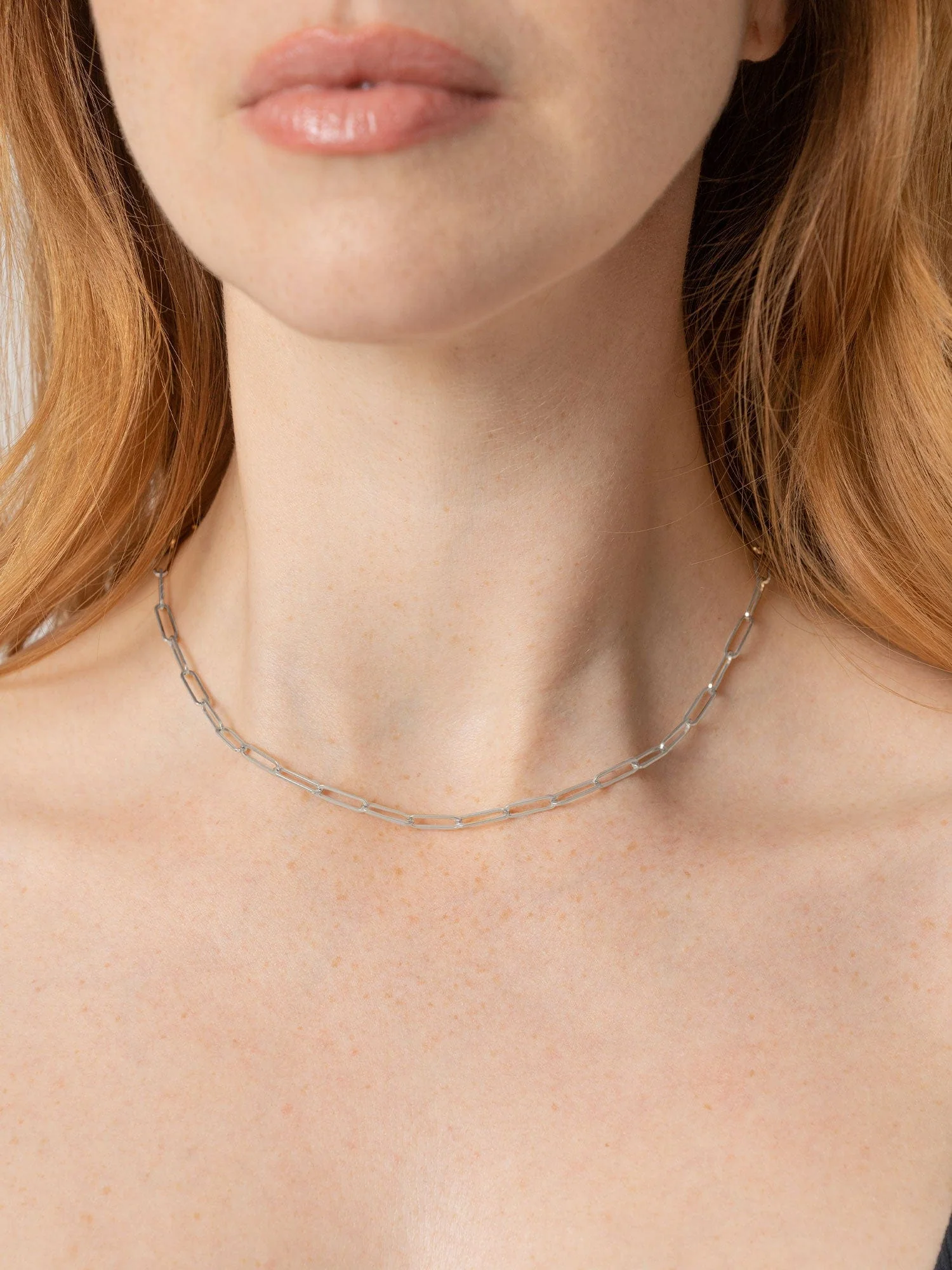 Link Chain Necklace - Silver - Image 4