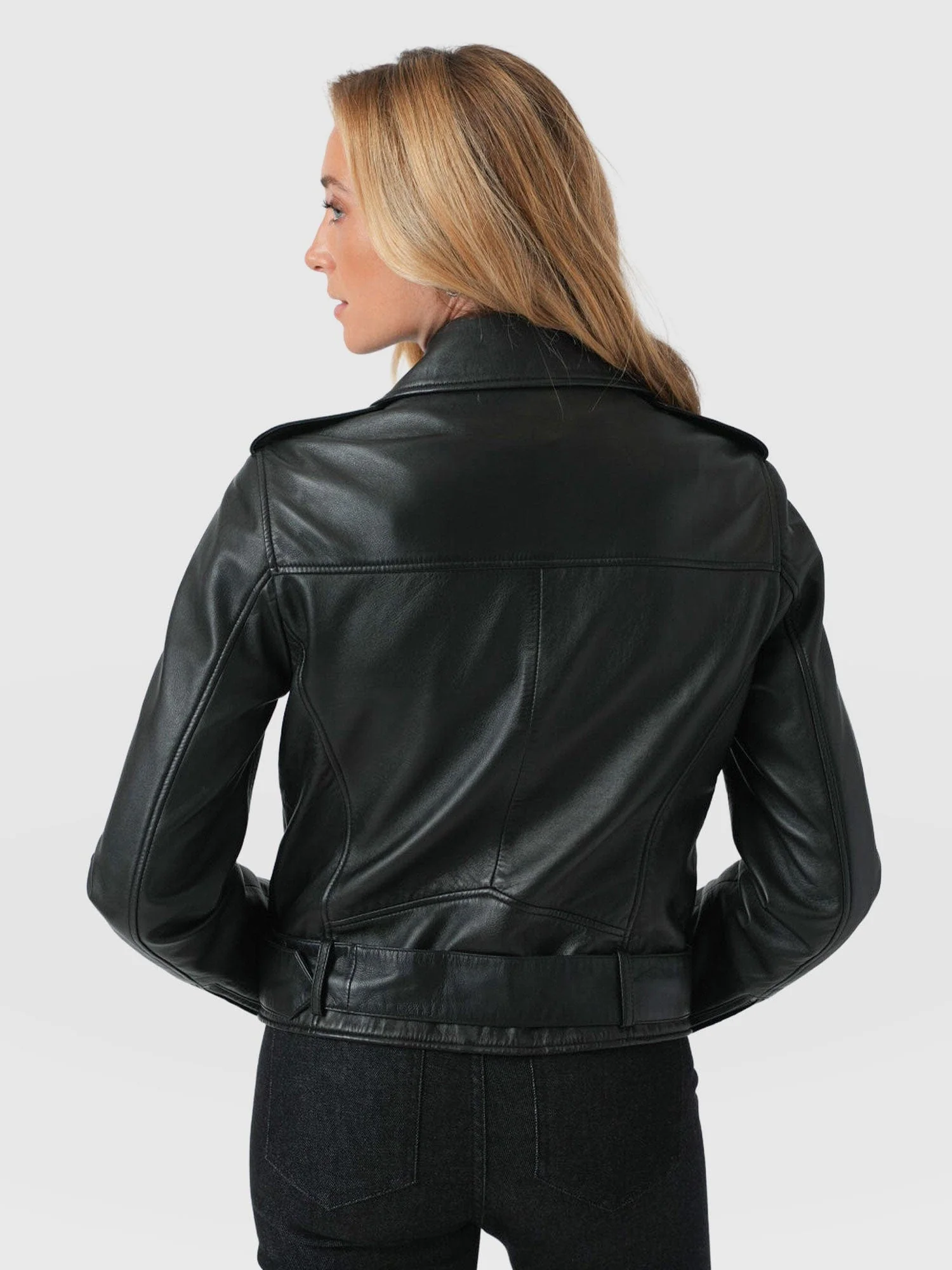 Luther Leather Jacket - Black - Image 6