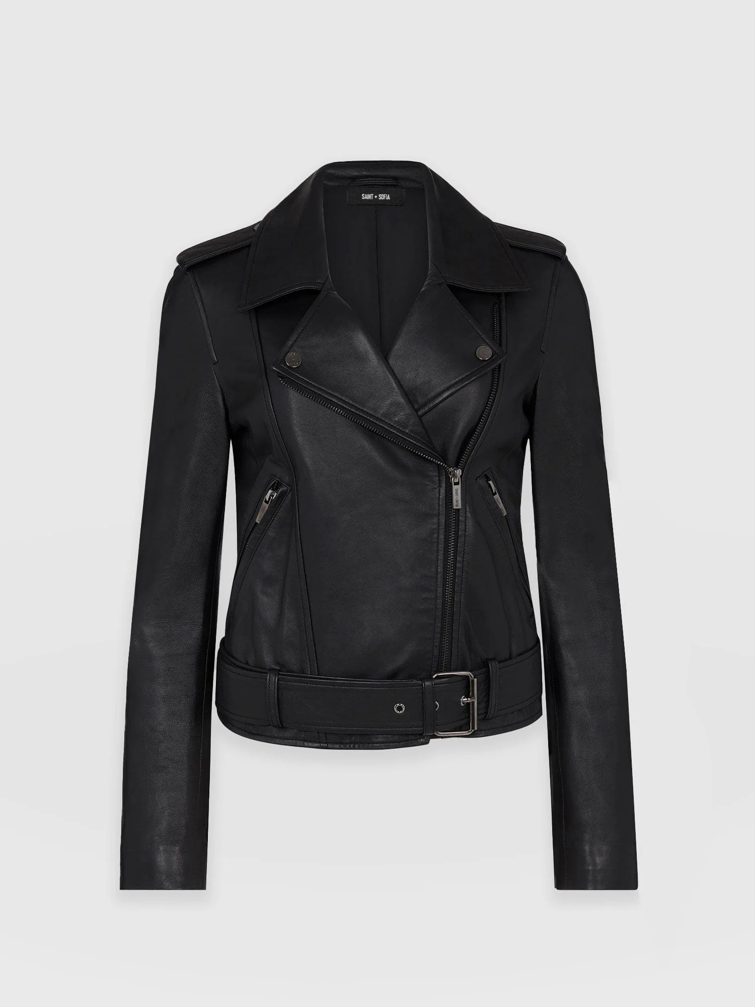 Luther Leather Jacket - Black - Image 7