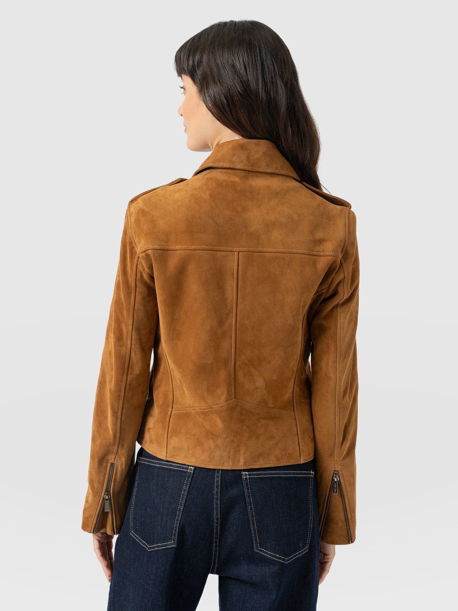 Luther Leather Jacket - Camel Suede - Image 6