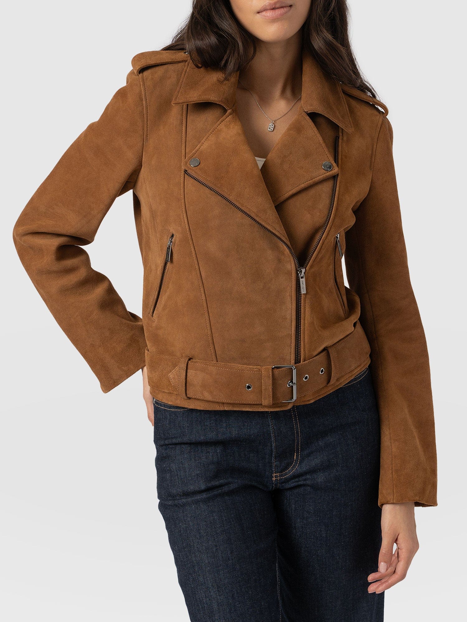 Luther Suede Jacket - Camel - Image 3