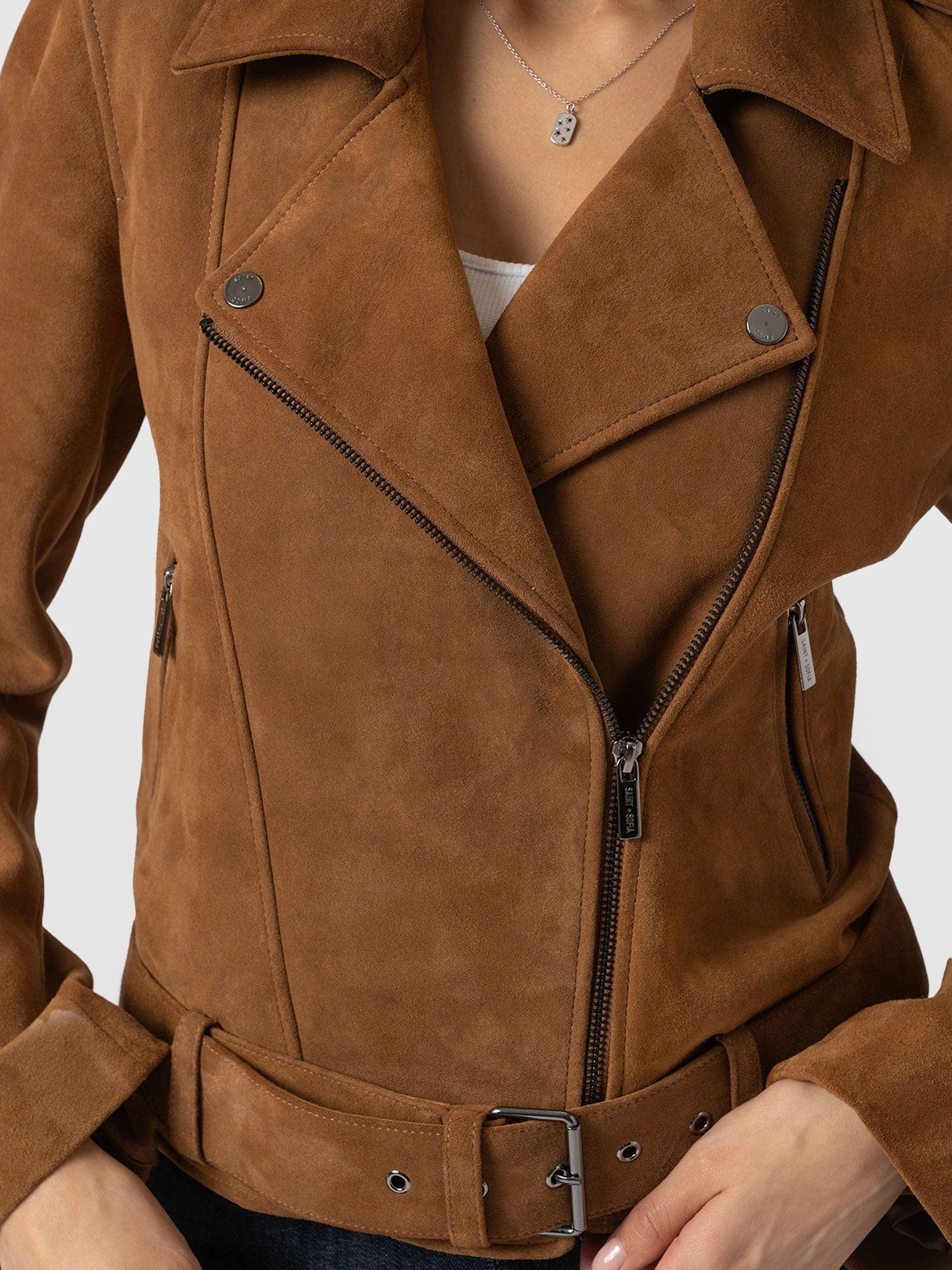 Luther Suede Jacket - Camel - Image 4