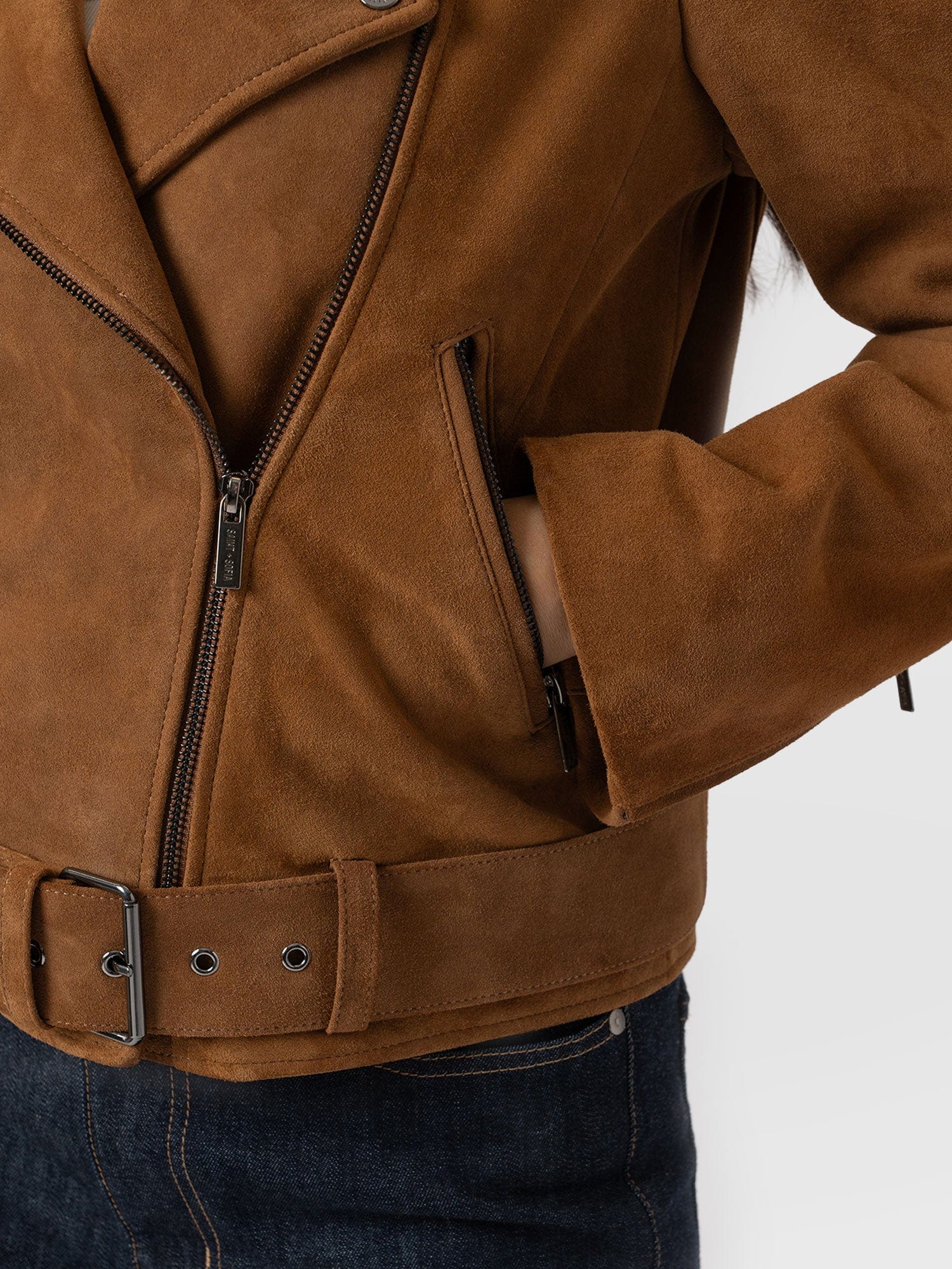 Luther Suede Jacket - Camel - Image 5