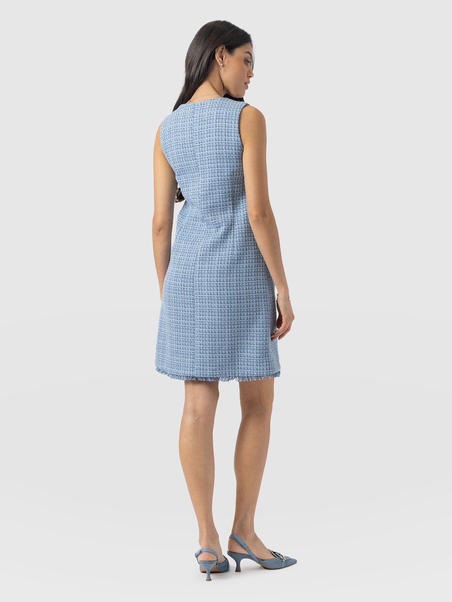 Luther Mini Dress - Pale Blue - Image 6