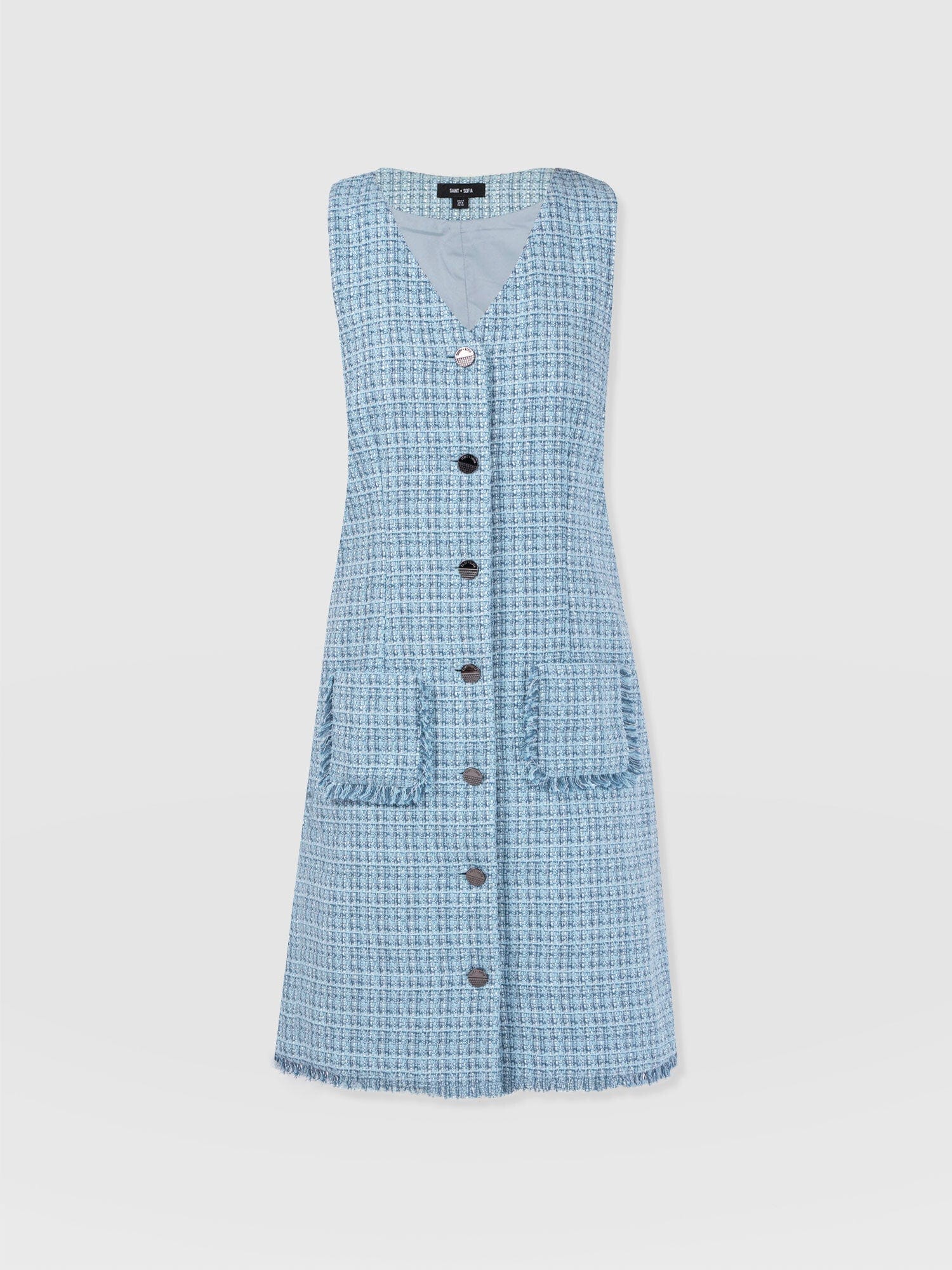 Luther Mini Dress - Pale Blue - Image 7
