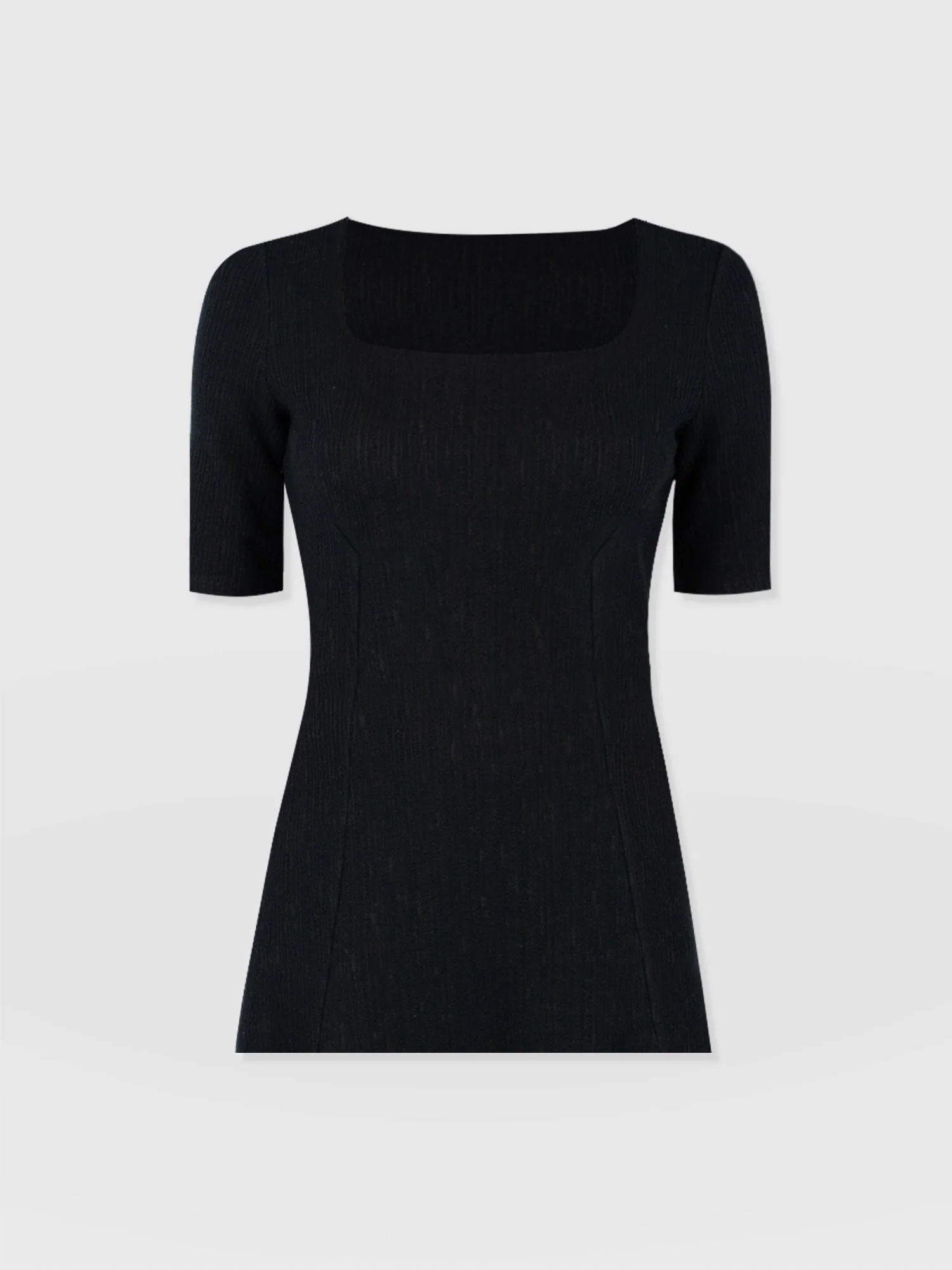 Akia Short Sleeve Tee - Black Textured - Image 7