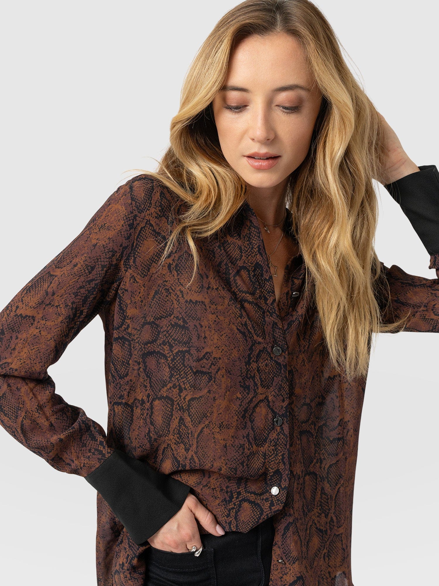 Madison Shirt - Brown Snake - Image 3