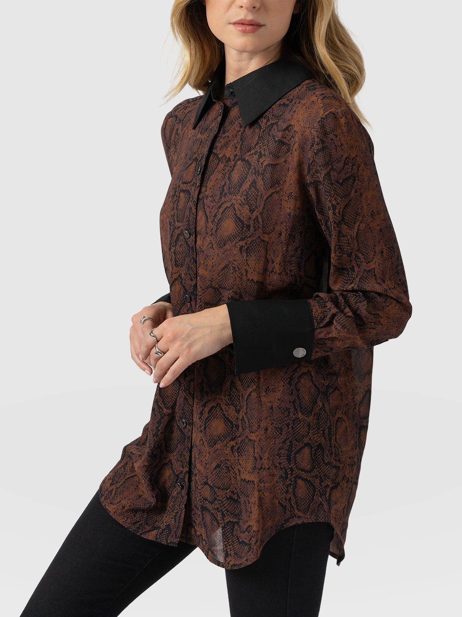 Madison Shirt - Brown Snake - Image 4