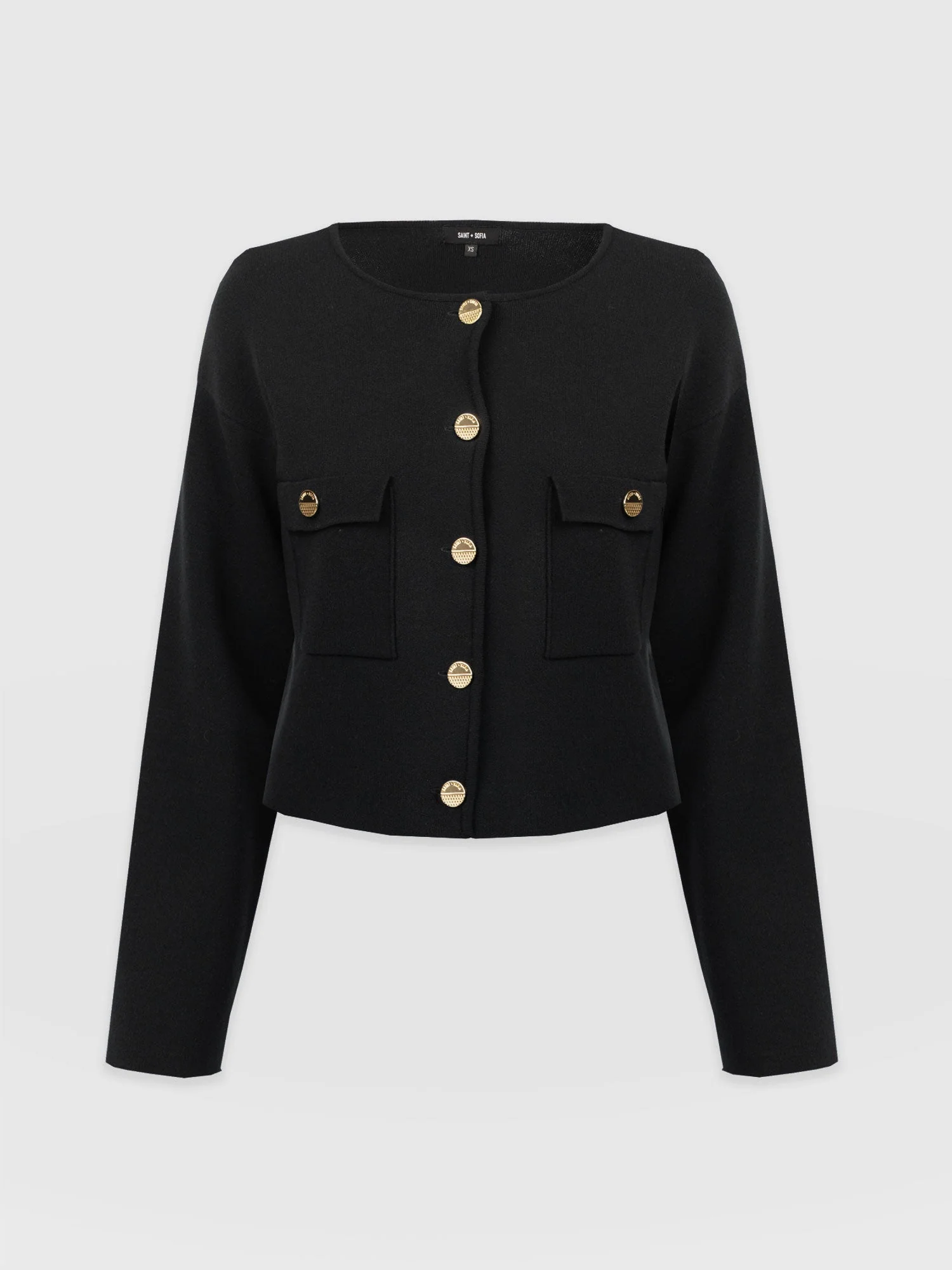 Maeva Knit Jacket - Black - Image 7