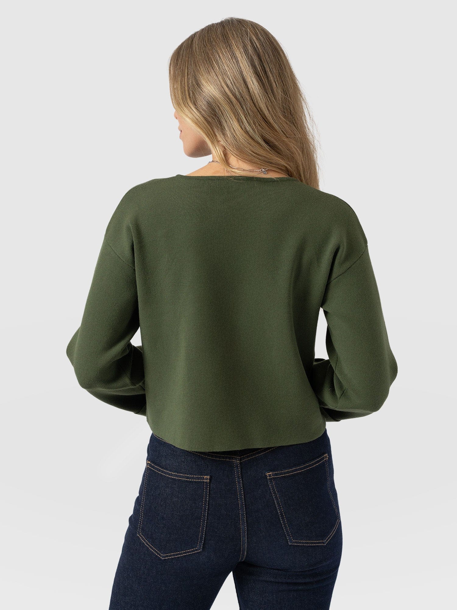 Maeva Knit Jacket - Khaki - Image 6