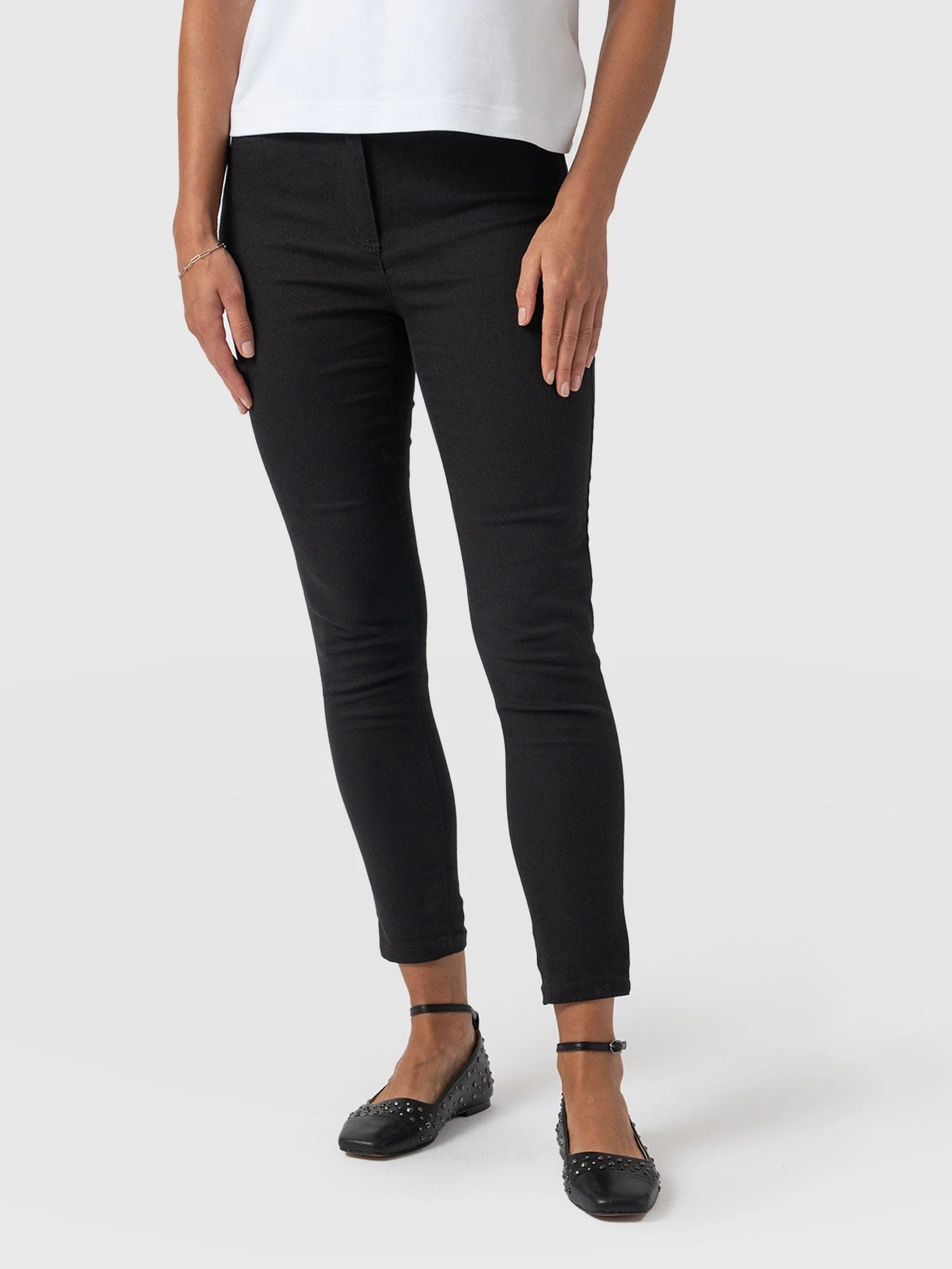 Maeva Skinny Pant - Black - Image 4