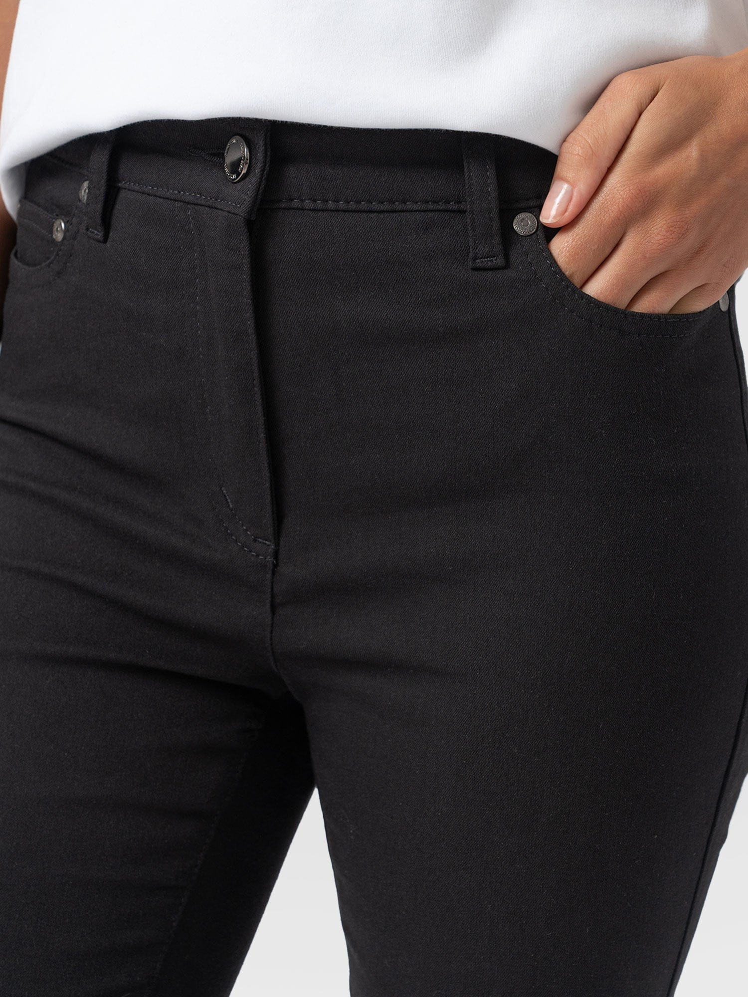 Maeva Skinny Pant - Black - Image 5