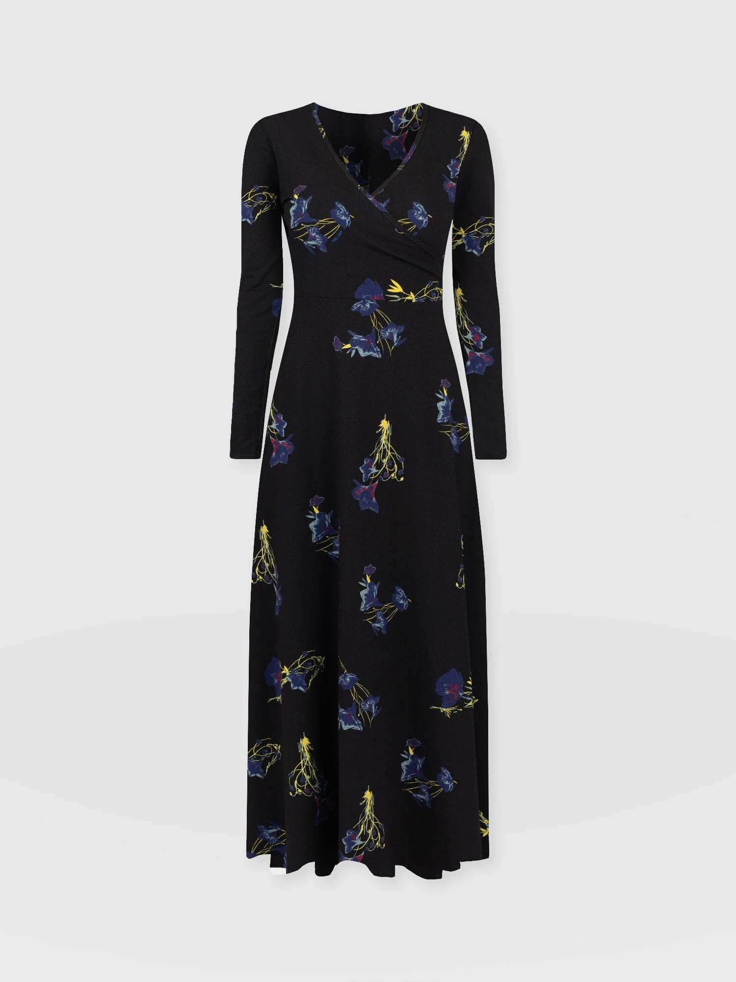 Maggie Wrap Midi Dress - Blue Lily Gardens - Image 7