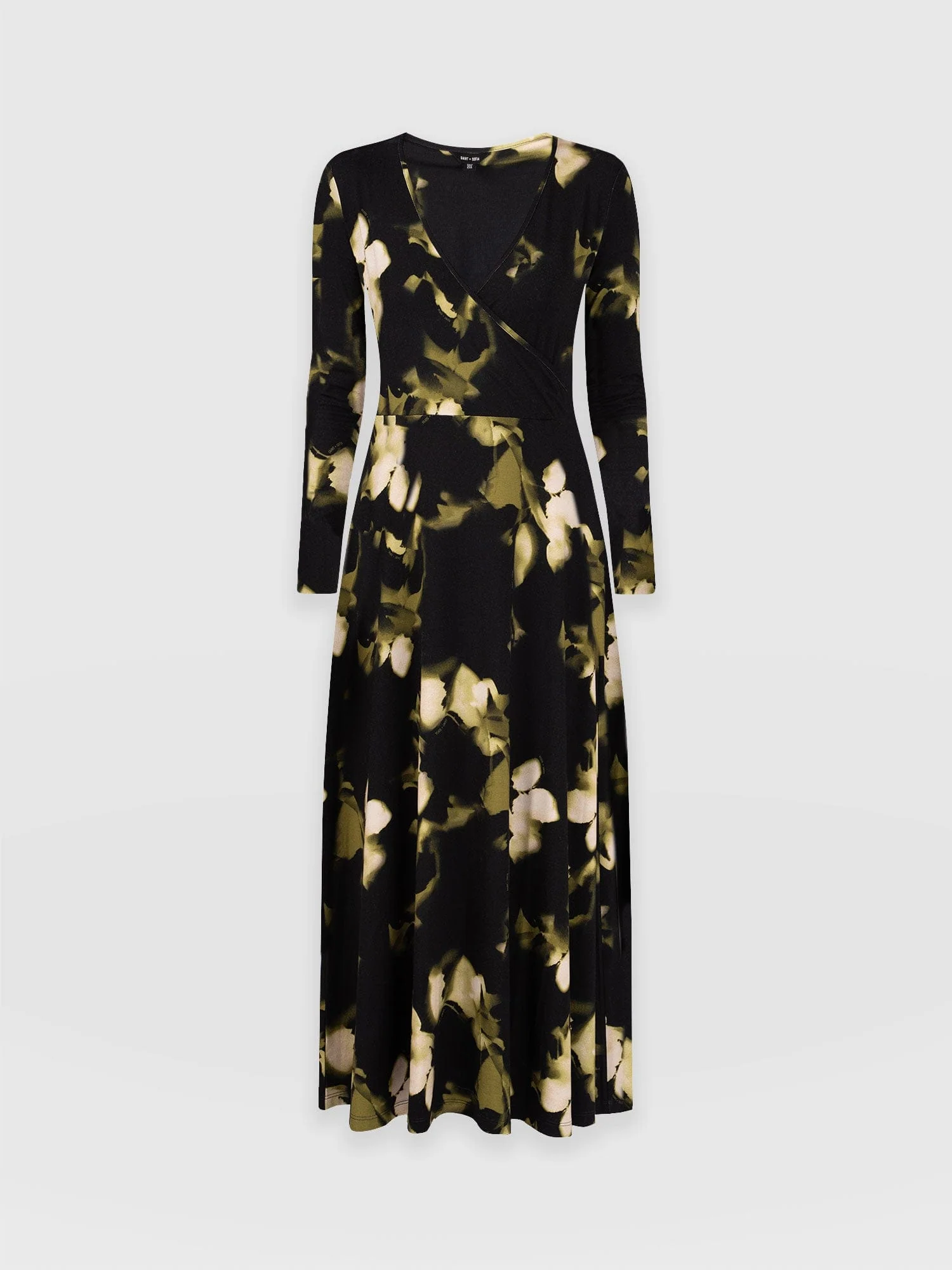 Maggie Wrap Midi Dress - Green Aurora - Image 7