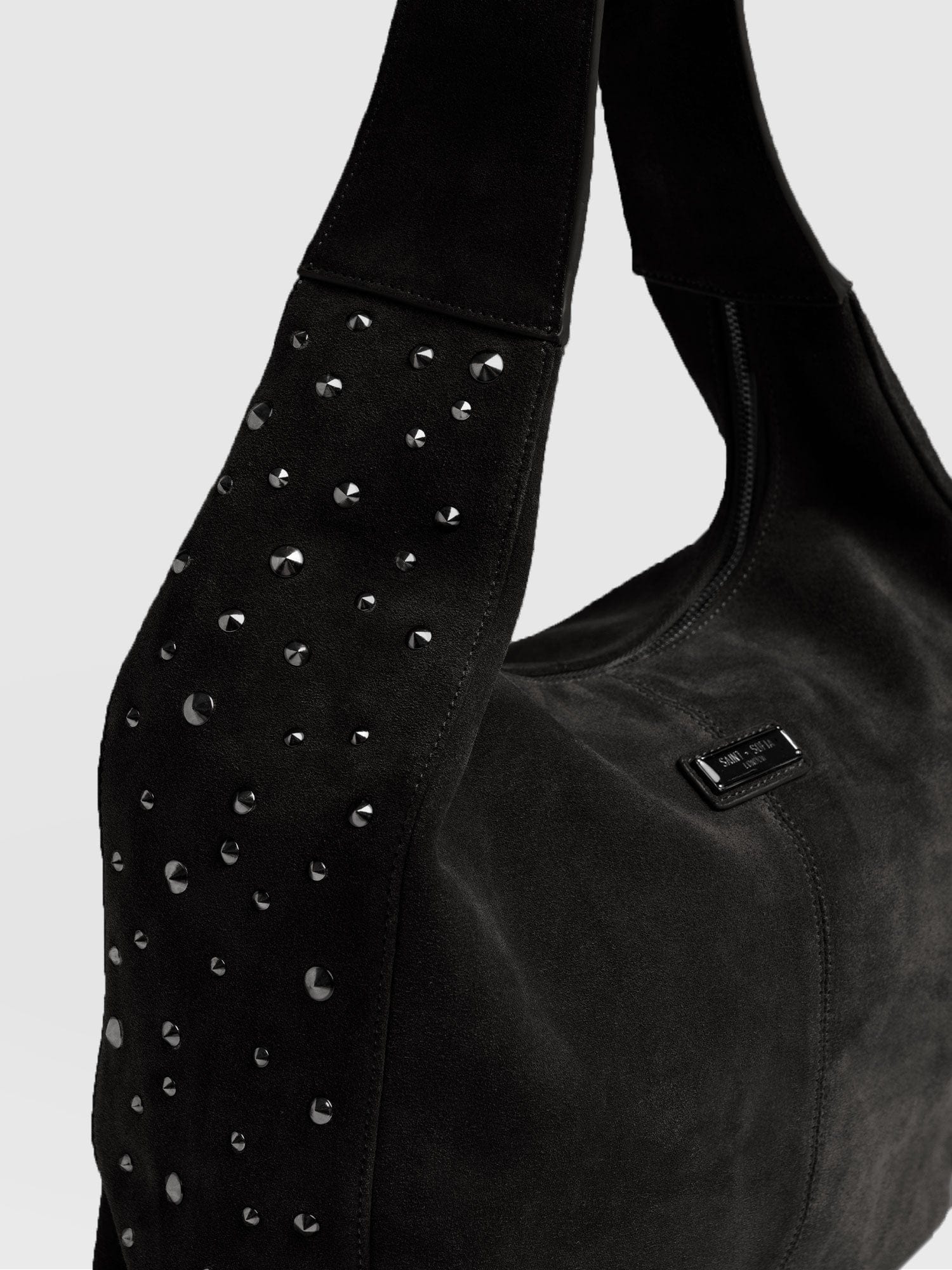 Margot Hobo Shoulder Bag - Black - Image 4