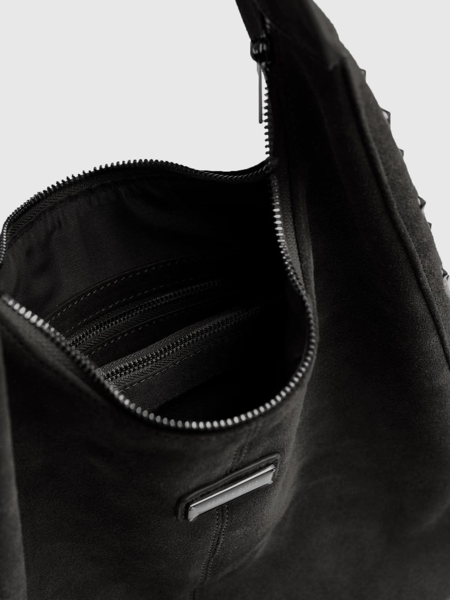 Margot Hobo Shoulder Bag - Black - Image 5