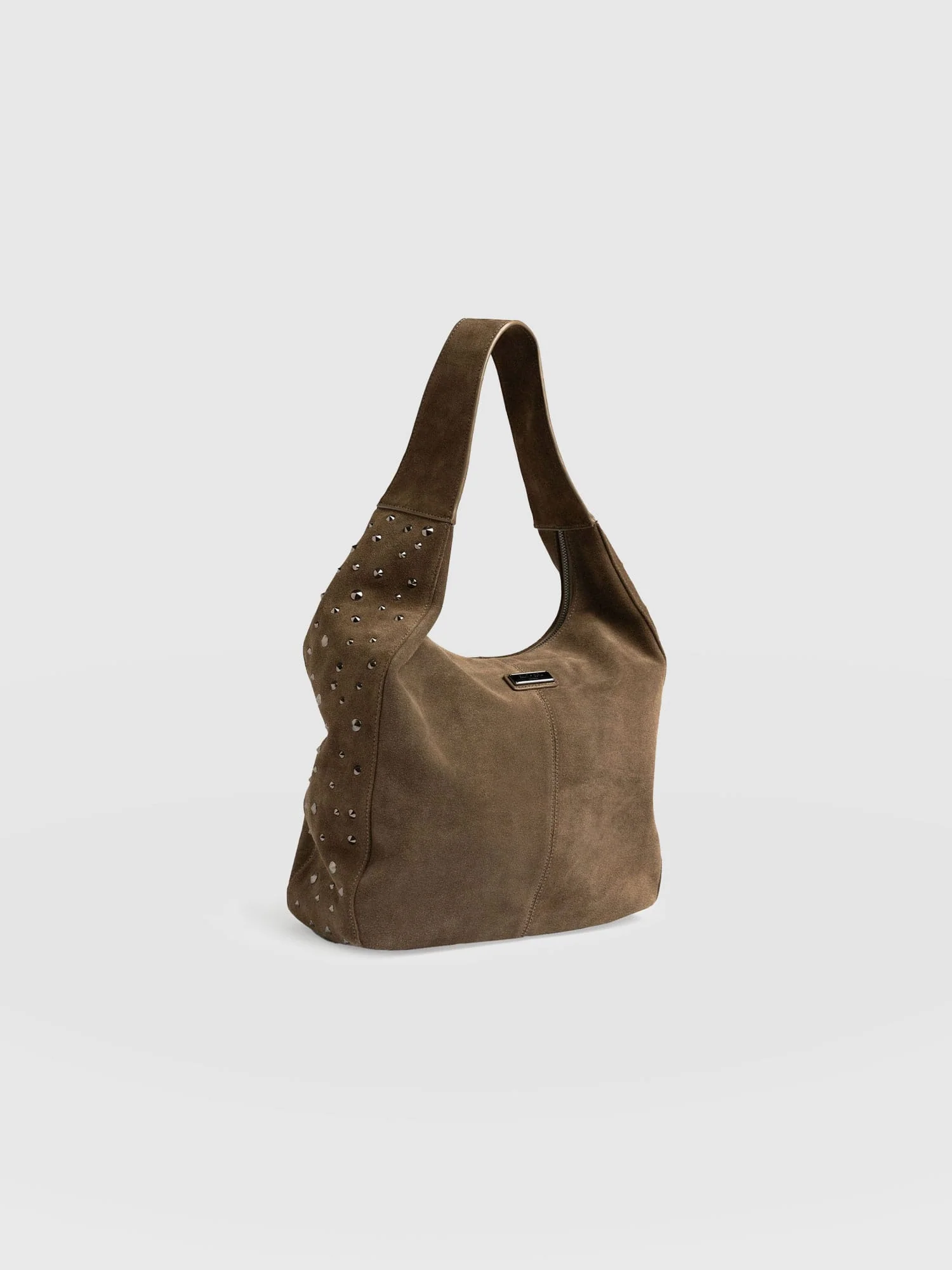 Margot Hobo Shoulder Bag - Khaki - Image 3
