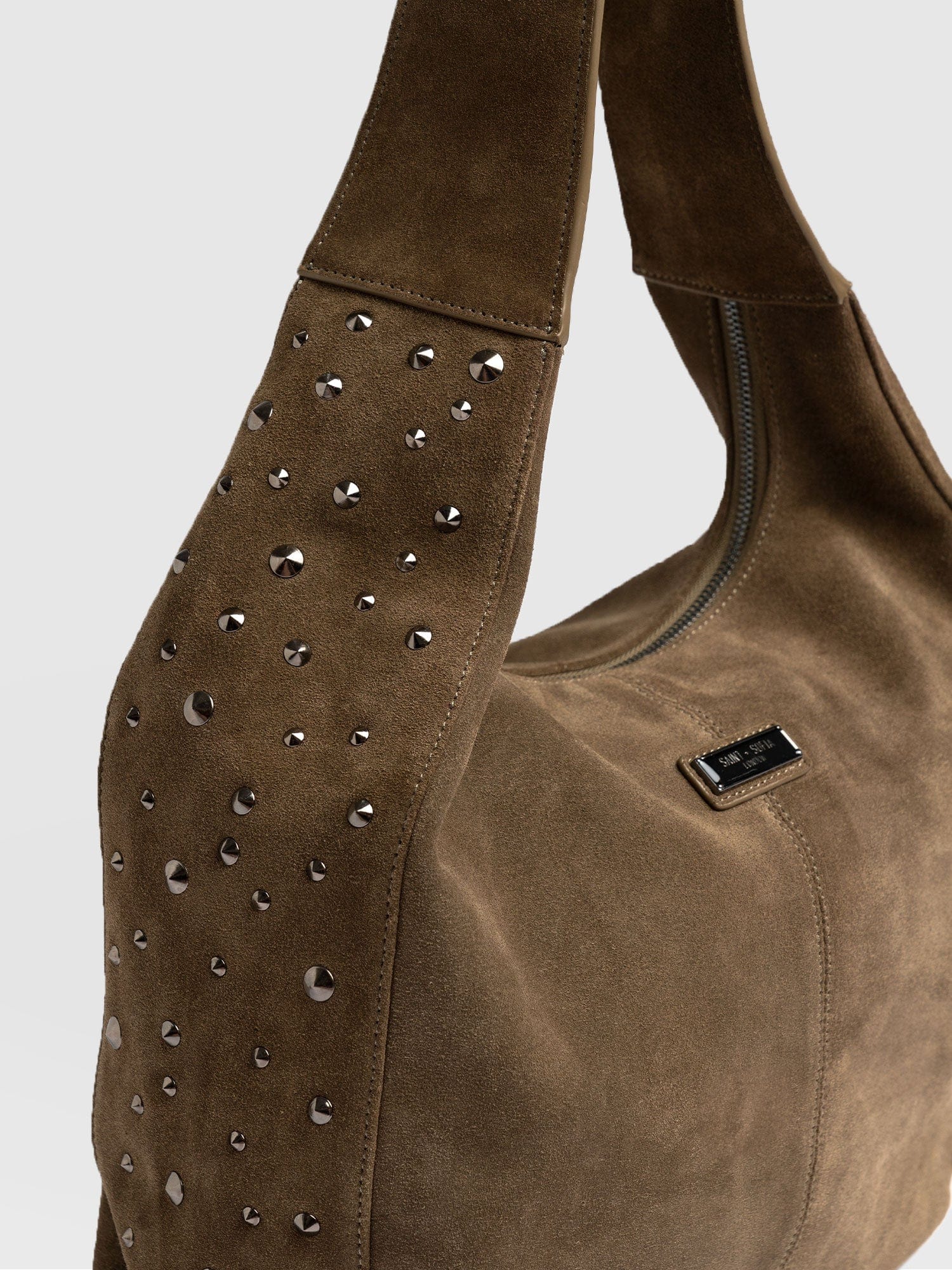 Margot Hobo Shoulder Bag - Khaki - Image 4