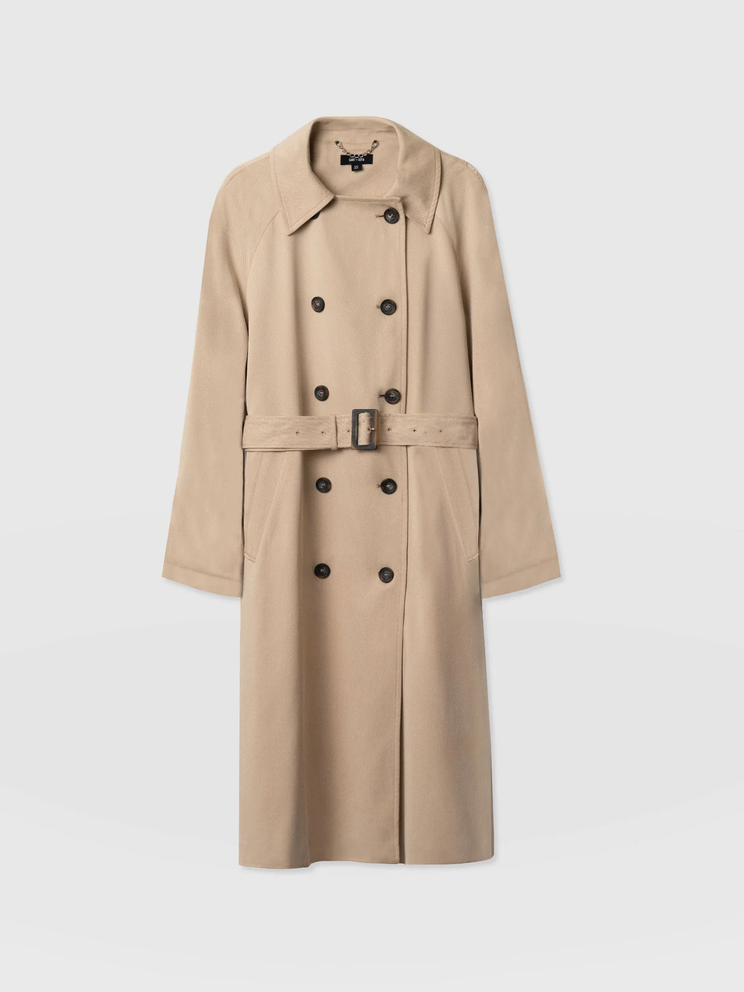 Marion Double Breasted Trench - Beige - Image 7