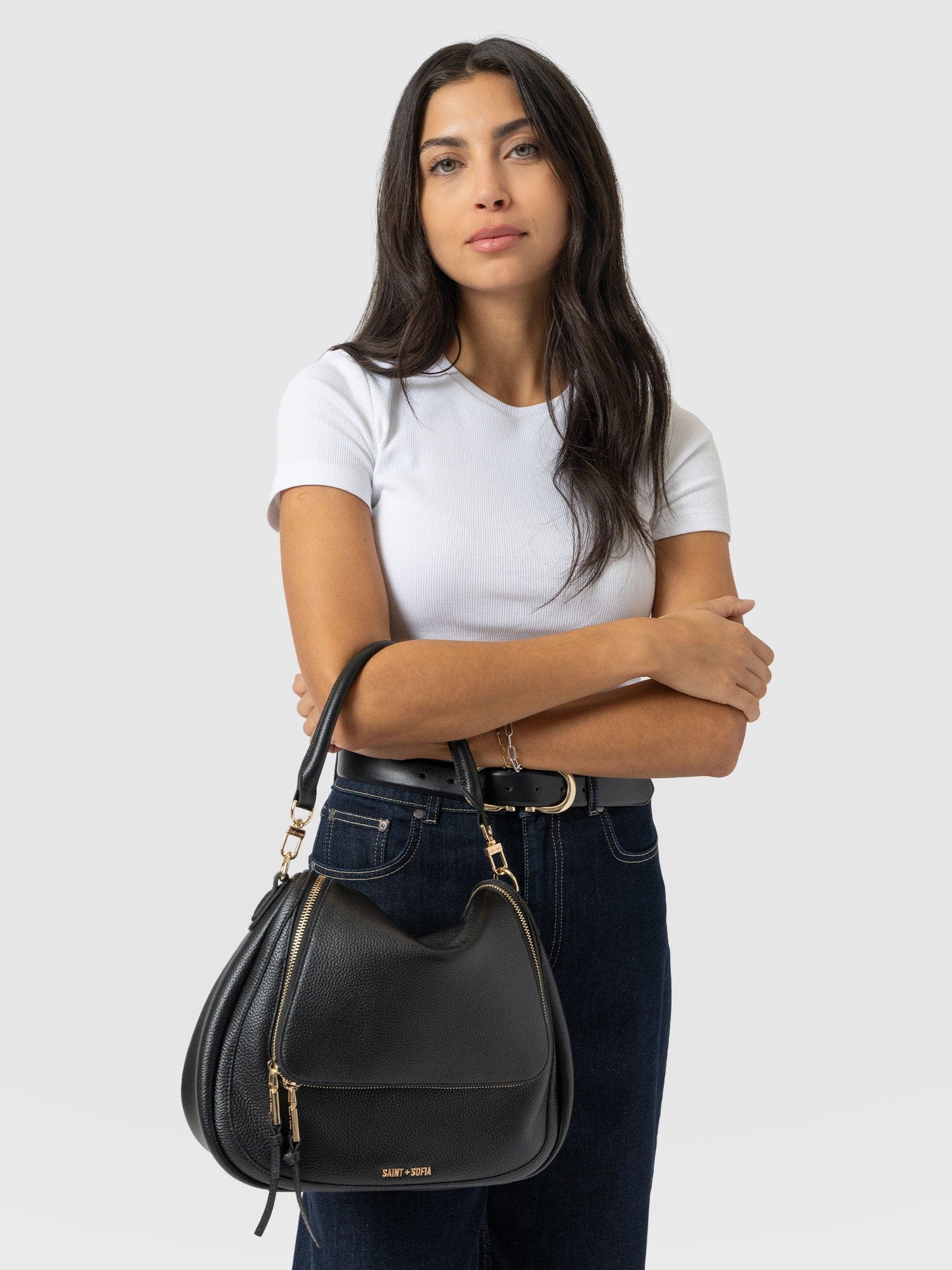 Marlowe Messenger Bag - Black - Image 6