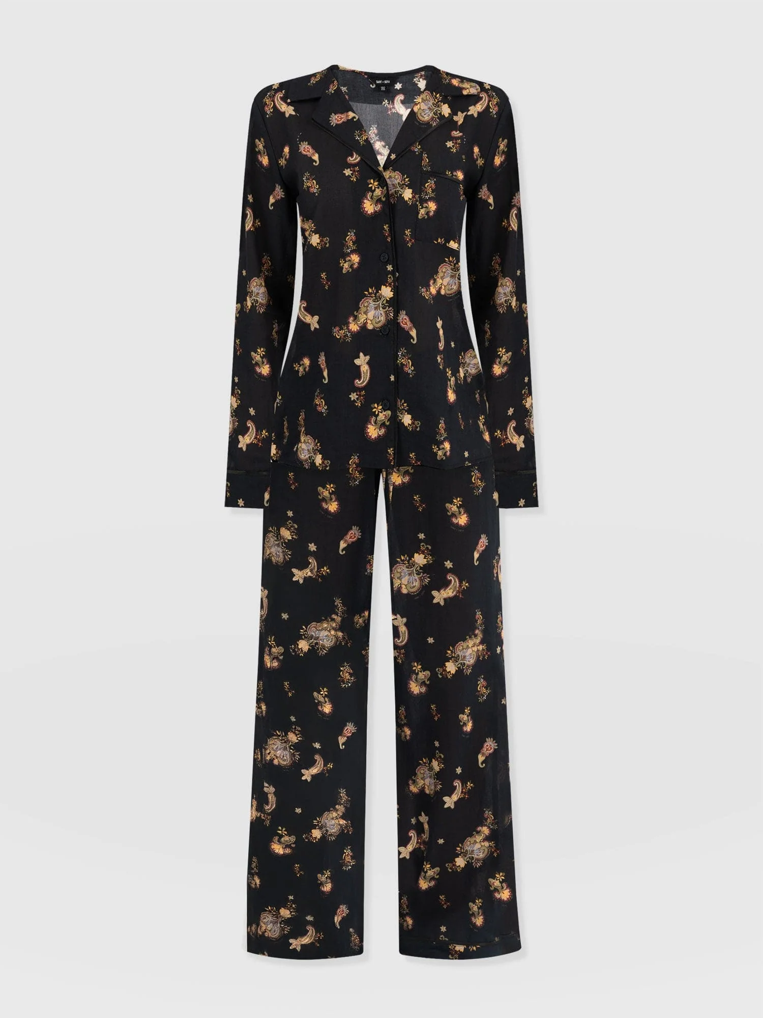 Norah Loungewear Set - Black Paisley - Image 7