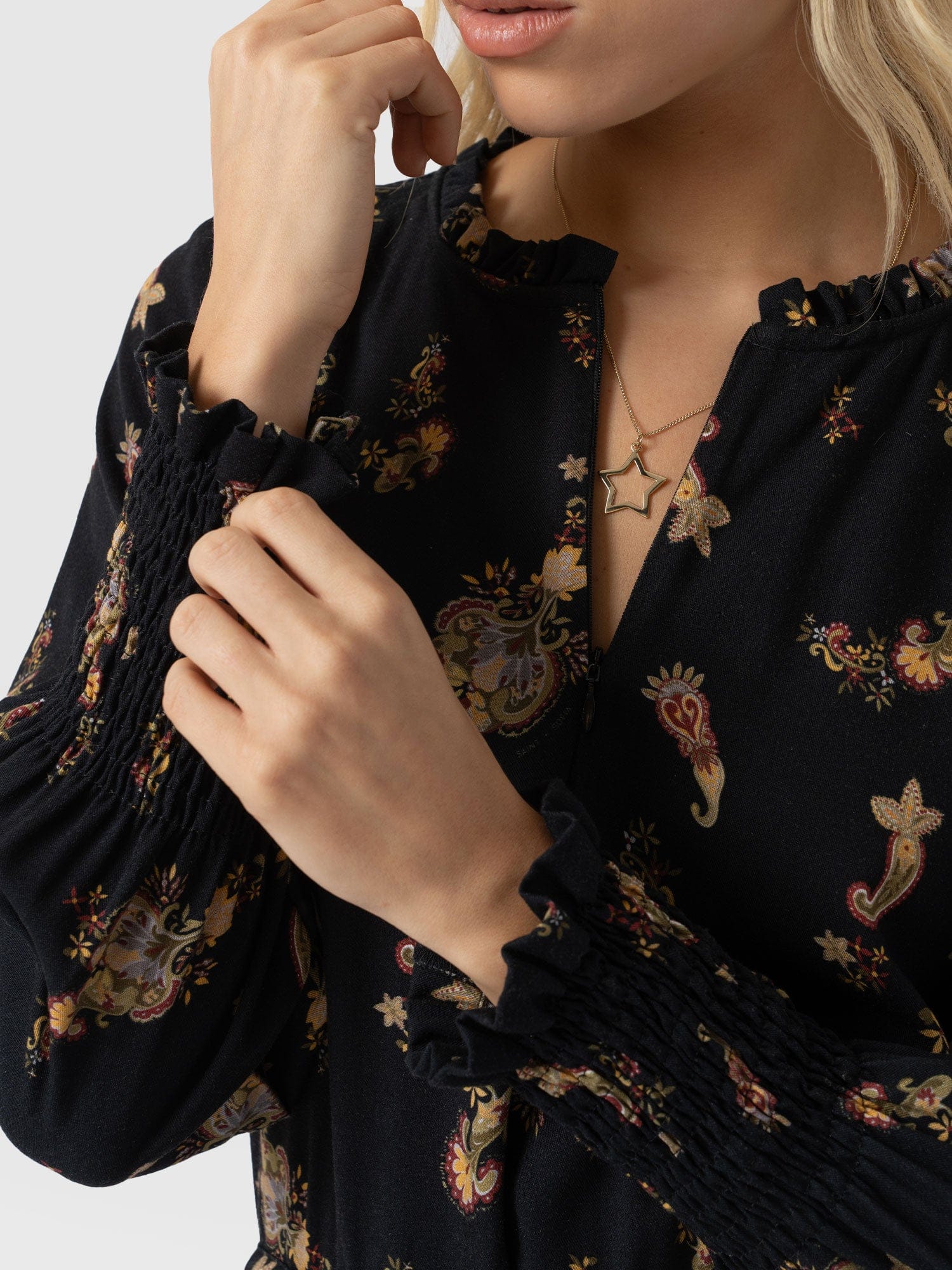Olivia Zip Up Dress - Highland Paisley - Image 4