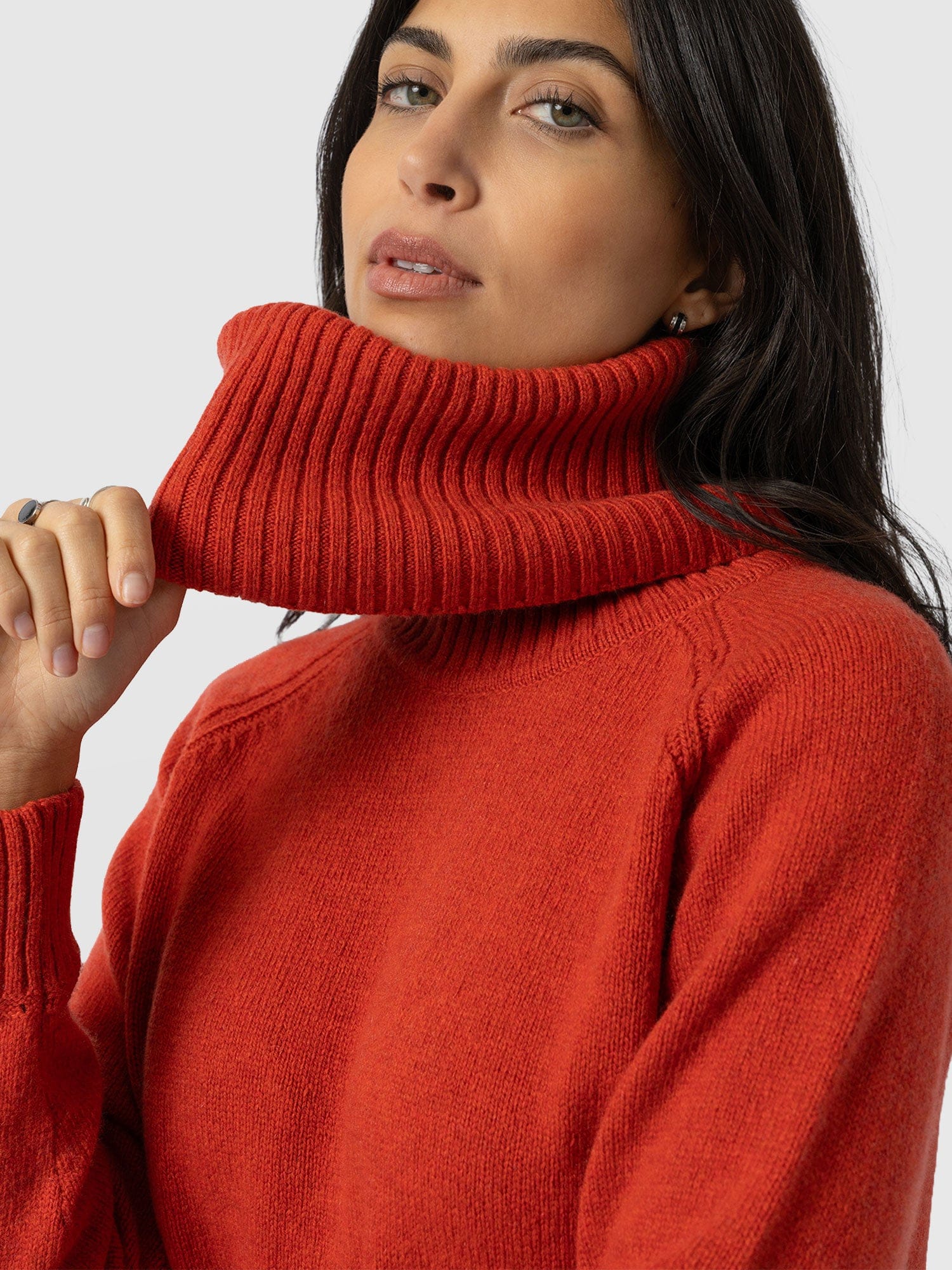 Oxford Cashmere Jumper - Orange - Image 3