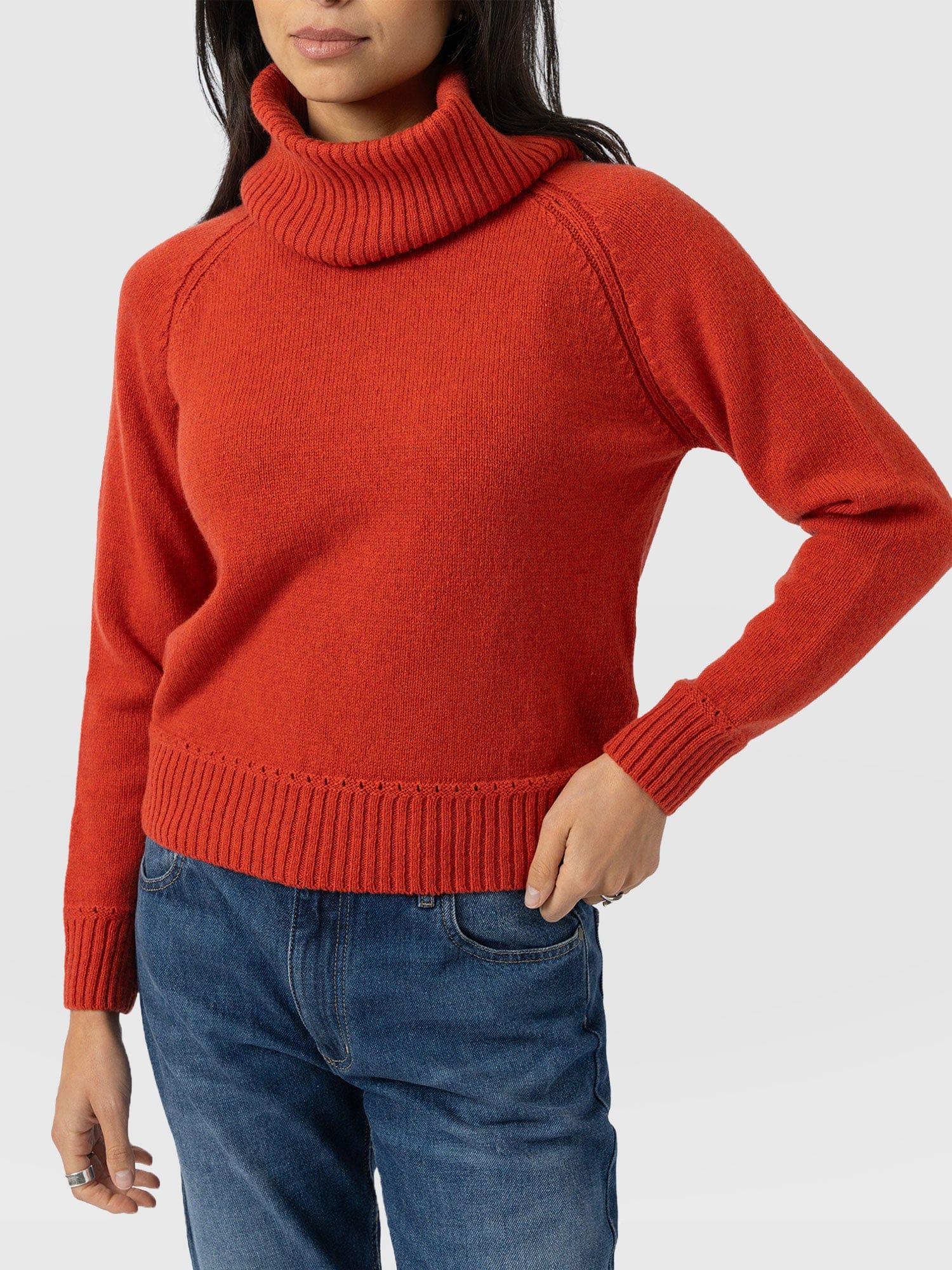 Oxford Cashmere Jumper - Orange - Image 4
