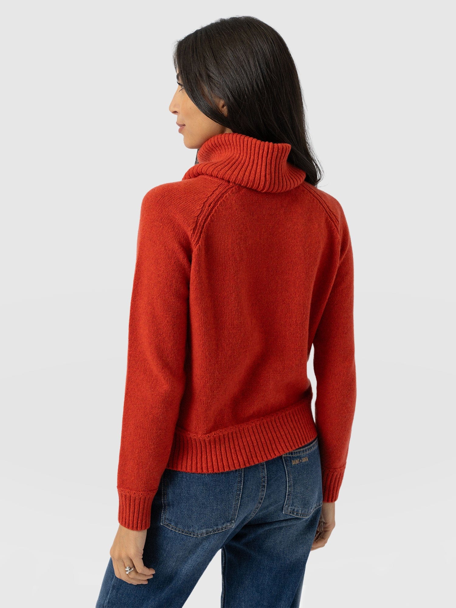 Oxford Cashmere Jumper - Orange - Image 6