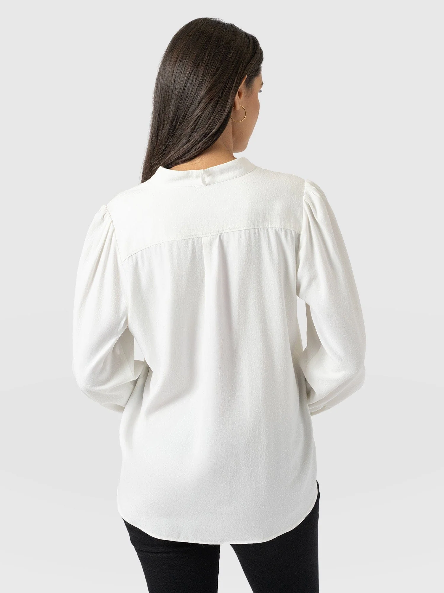 Paxton Pussybow Blouse - Cream - Image 6