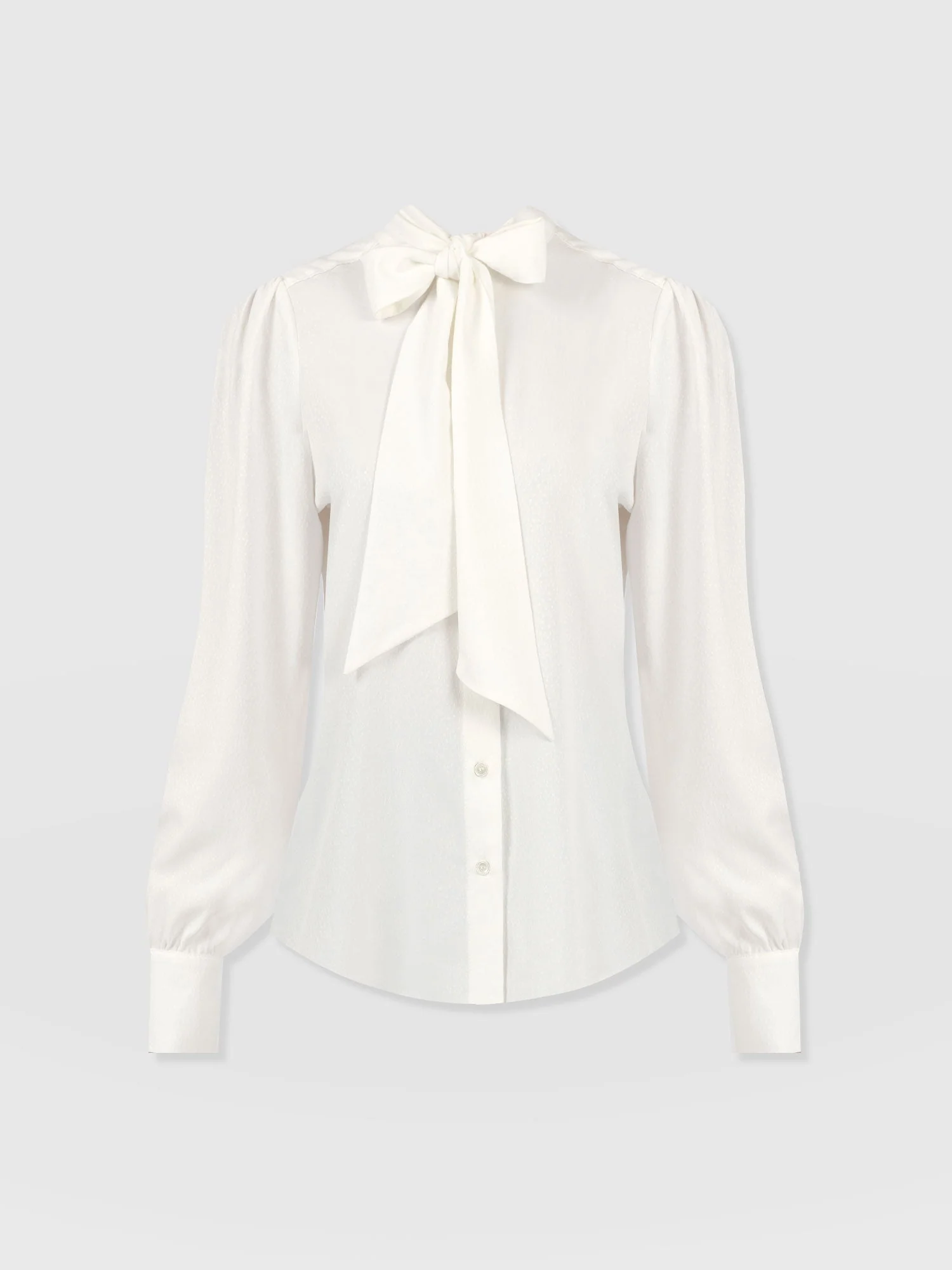 Paxton Pussybow Blouse - Cream - Image 7