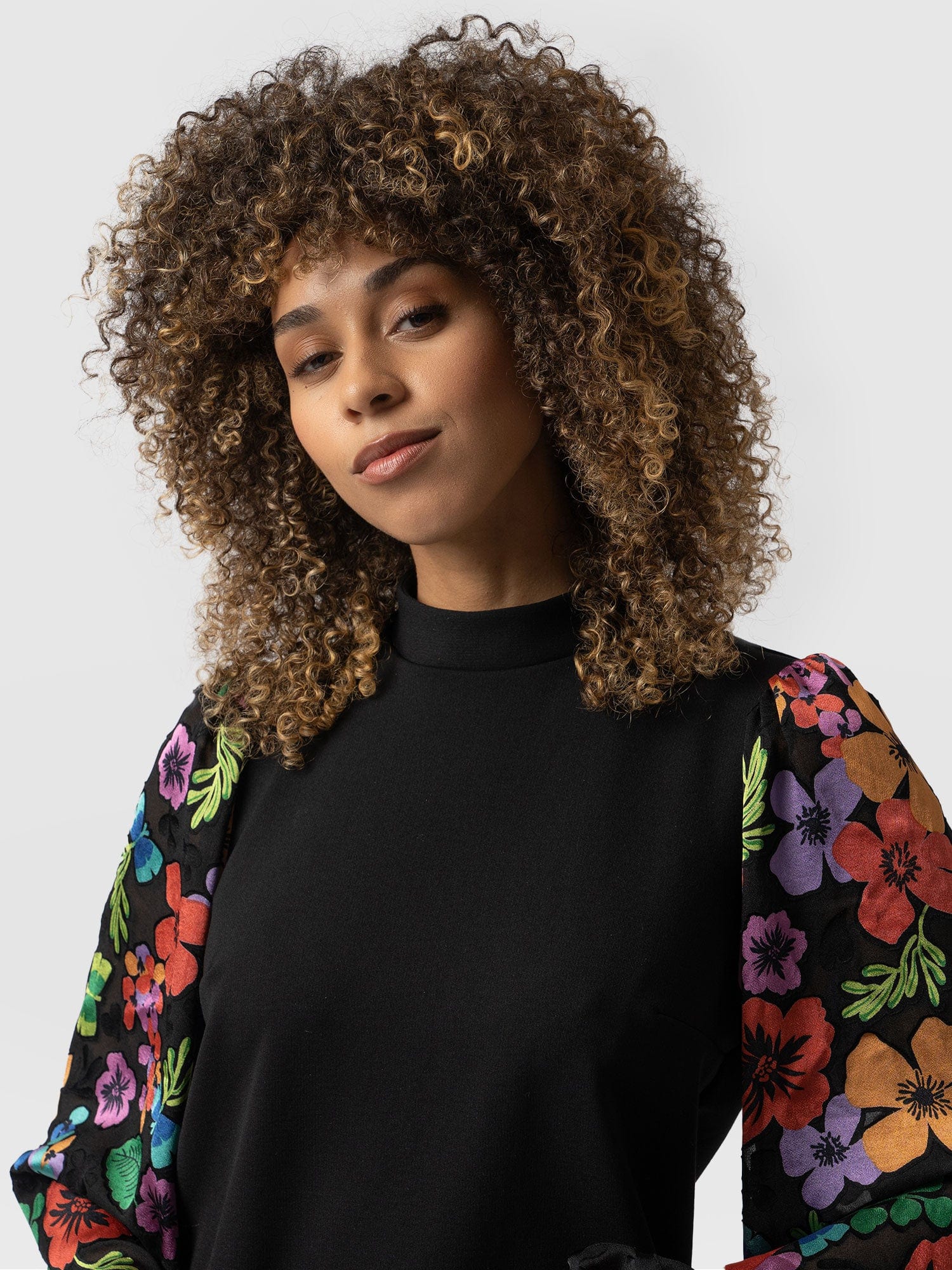Penny Puff Sleeve Long Sleeve - Pop Floral - Image 4