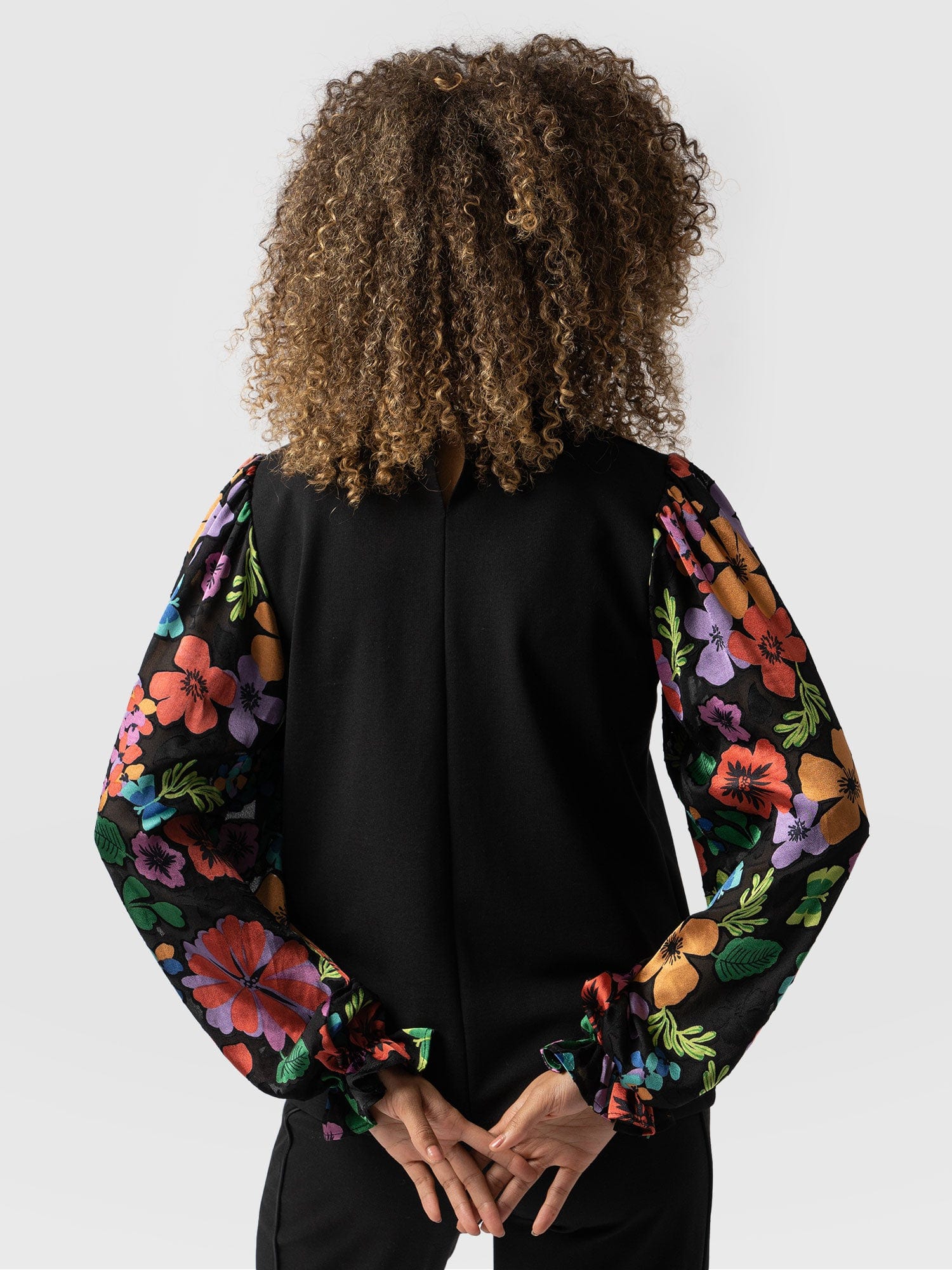 Penny Puff Sleeve Long Sleeve - Pop Floral - Image 6