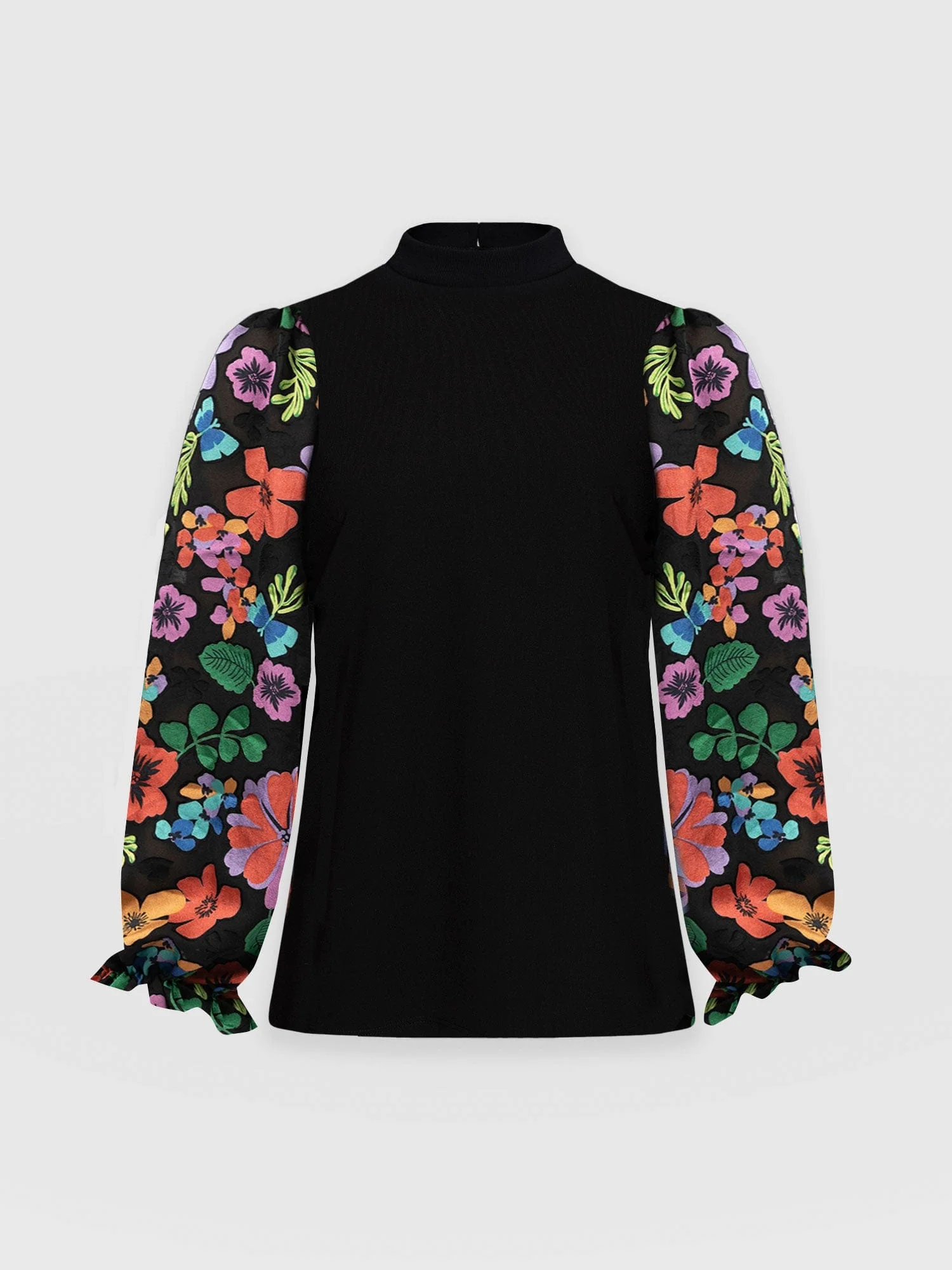 Penny Puff Sleeve Long Sleeve - Pop Floral - Image 7