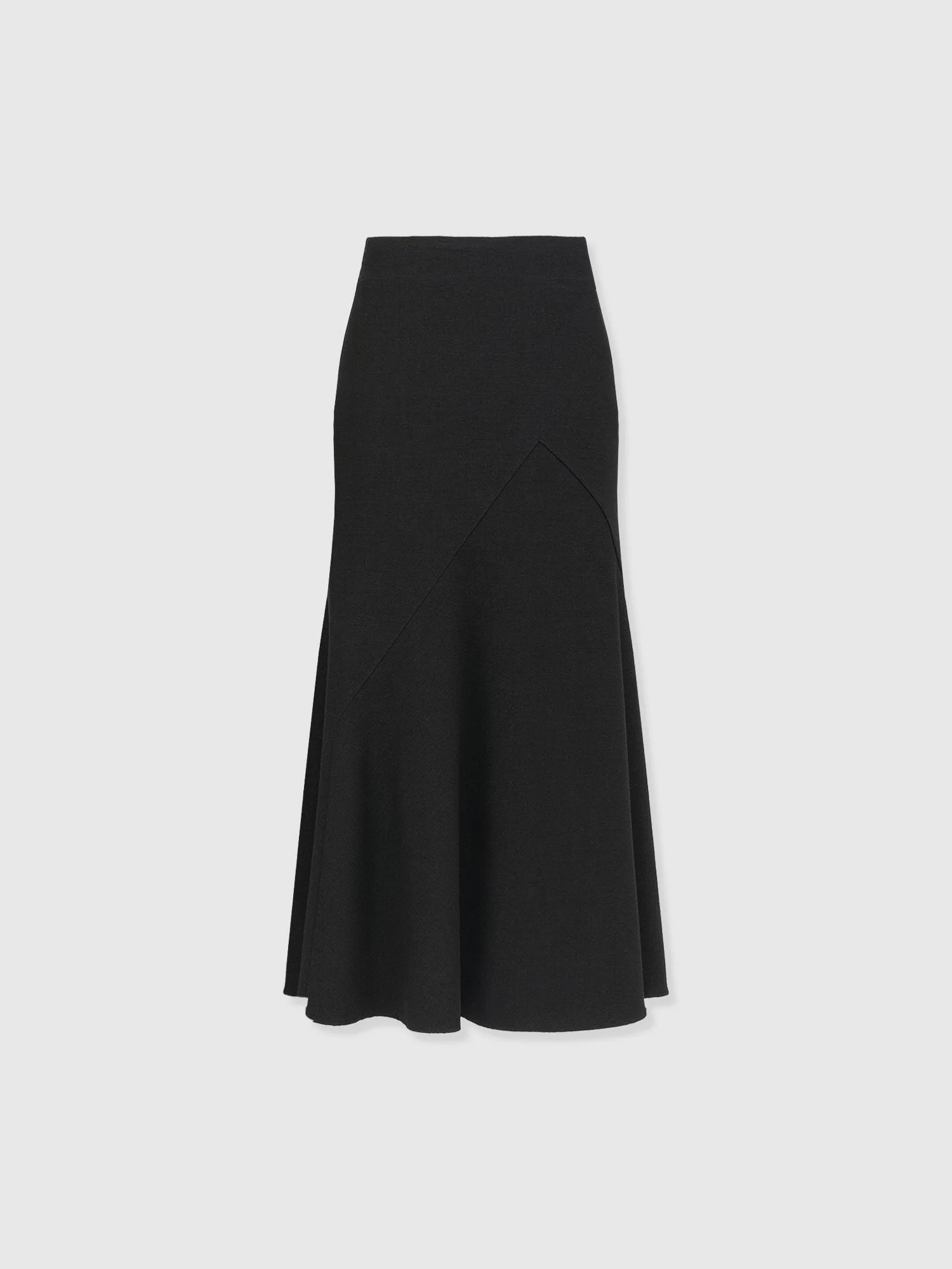Piper Panelled Skirt  - Black Boucle - Image 7