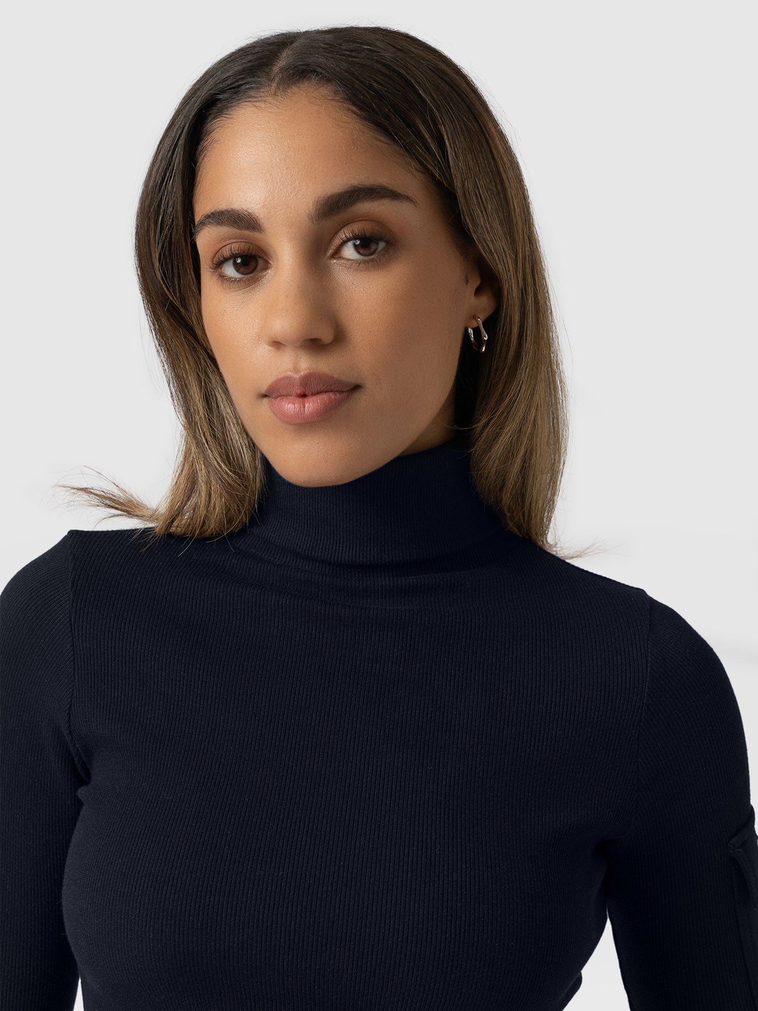 Pocket Roll Neck - Navy - Image 4