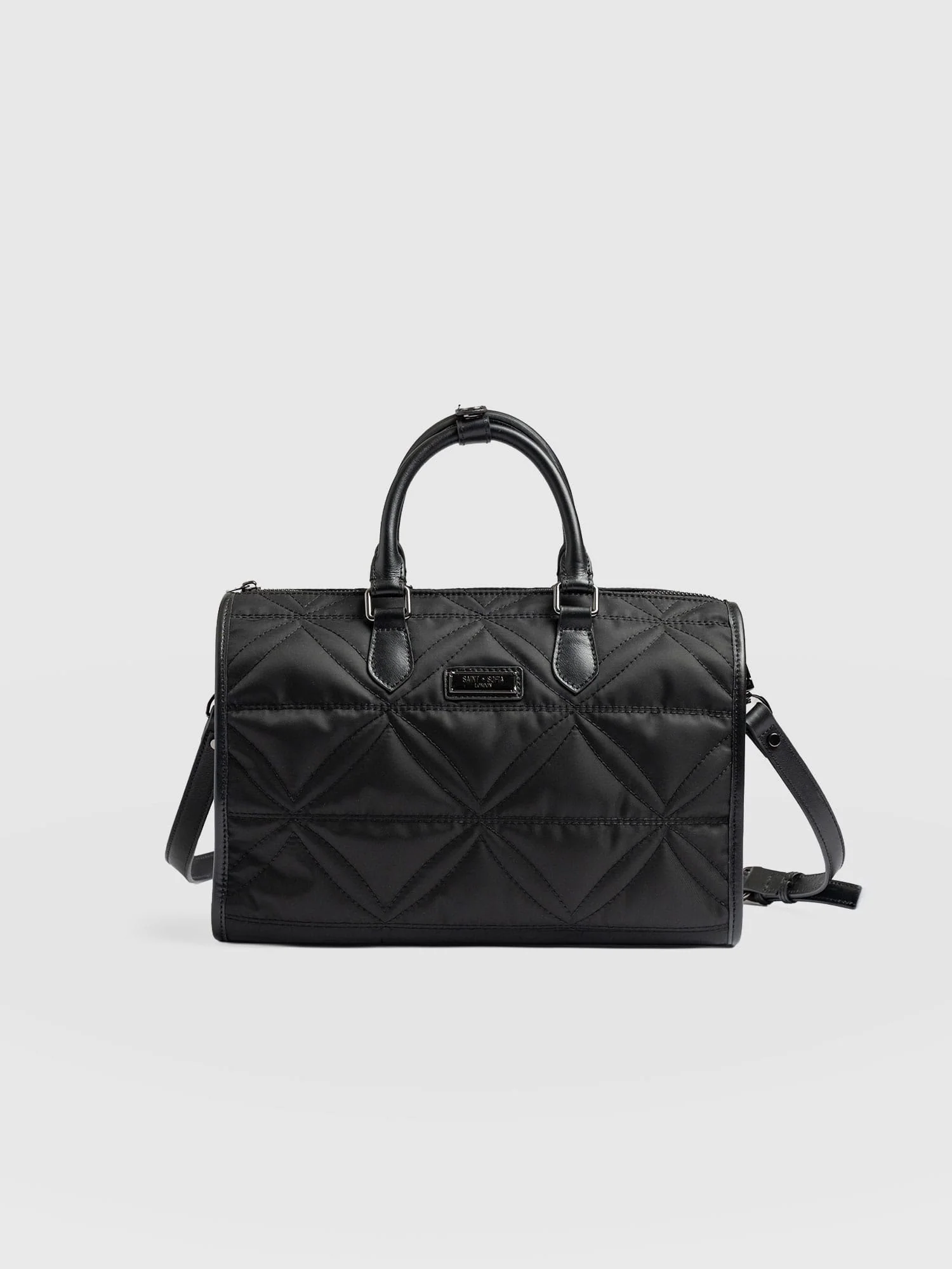 Quilted Maeve Duffle Bag - Black - Image 3