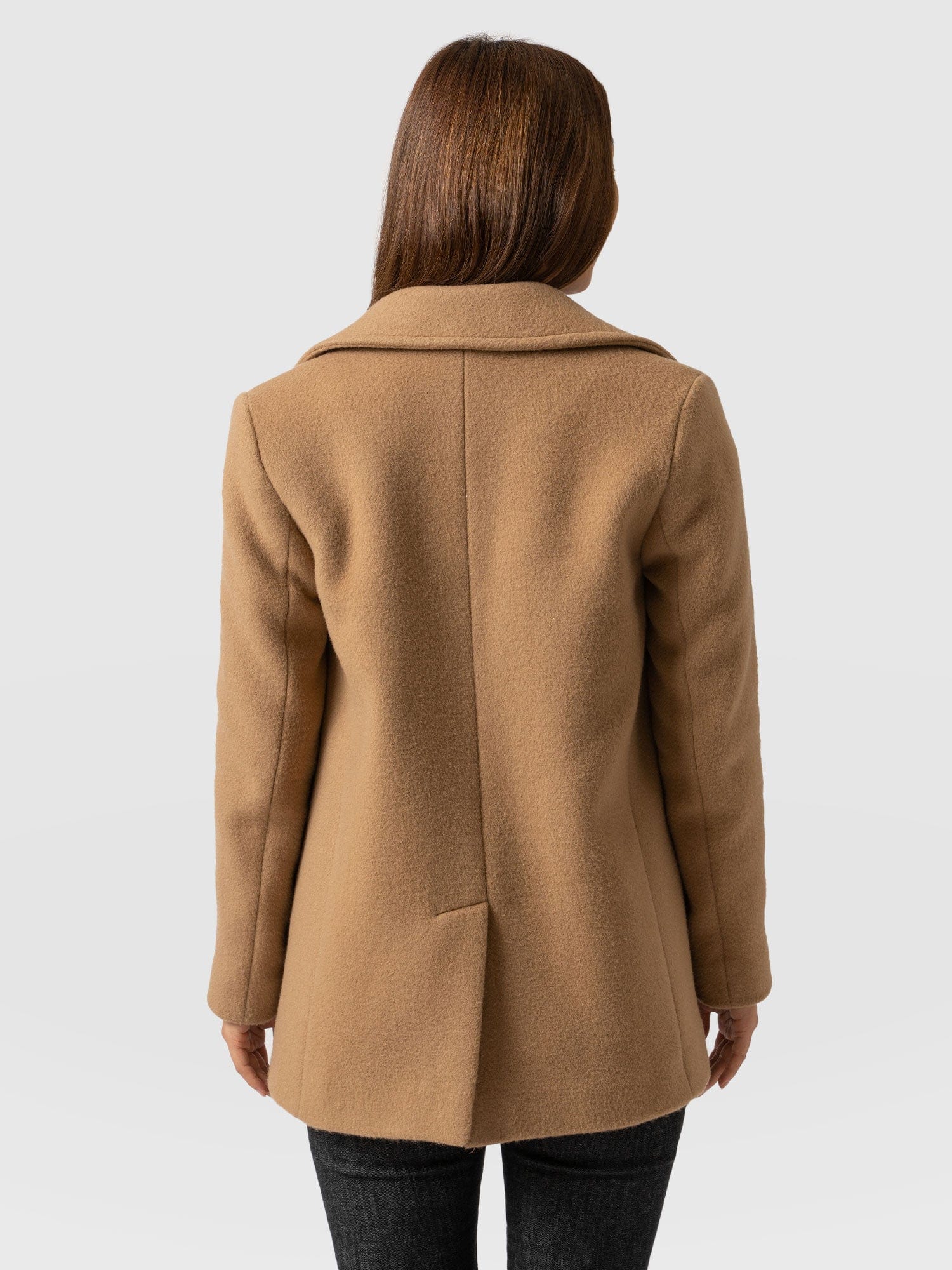 Quinn Pea Coat - Camel - Image 6